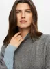 Asymmetrical Mock Neck Poncho sold by Melanie Lyne