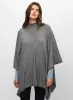 Asymmetrical Mock Neck Poncho sold by Melanie Lyne