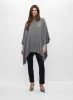 Asymmetrical Mock Neck Poncho sold by Melanie Lyne