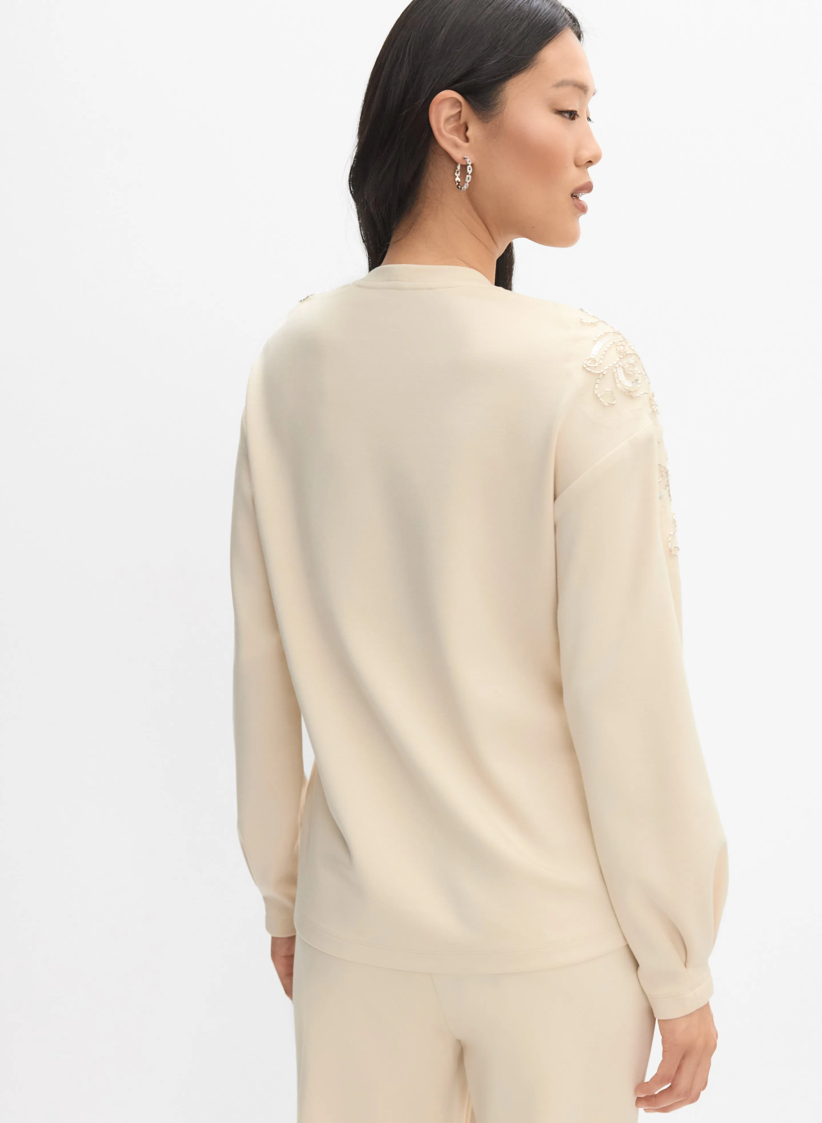 Sequin Embellished Sweatshirt sold by Melanie Lyne product image thumbnail 3