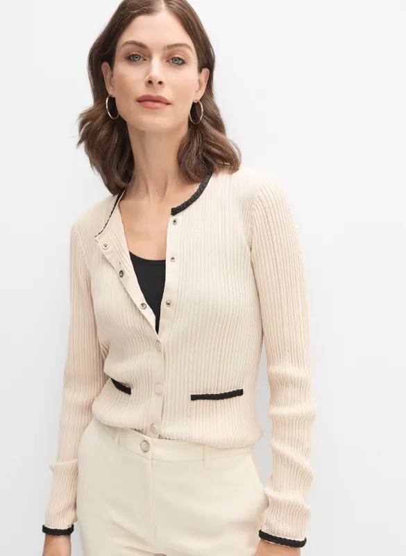 Rib Knit Cardigan sold by Melanie Lyne