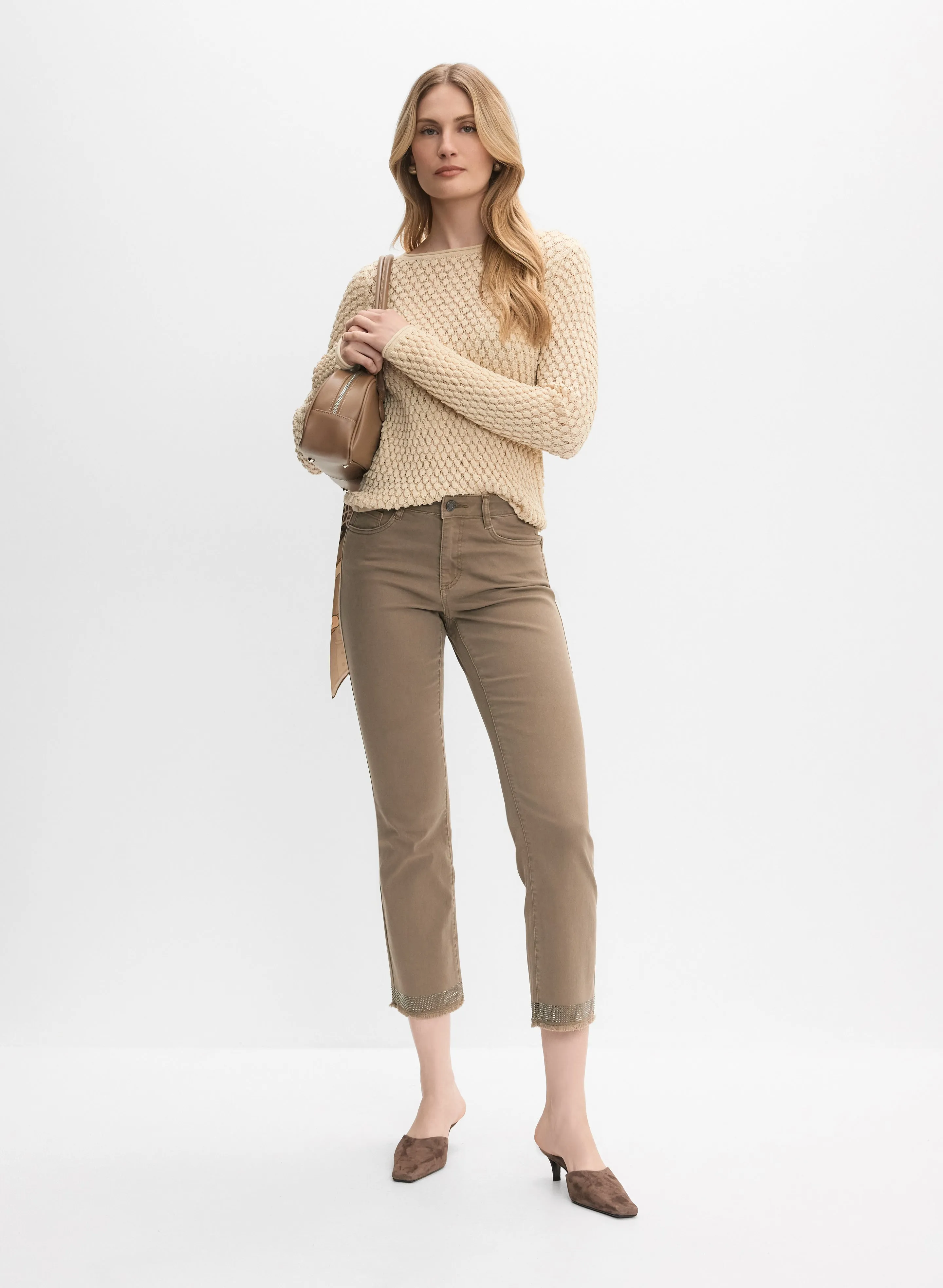 Joseph Ribkoff - Rhinestone Embellished Denim Pants sold by Melanie Lyne product image thumbnail 3