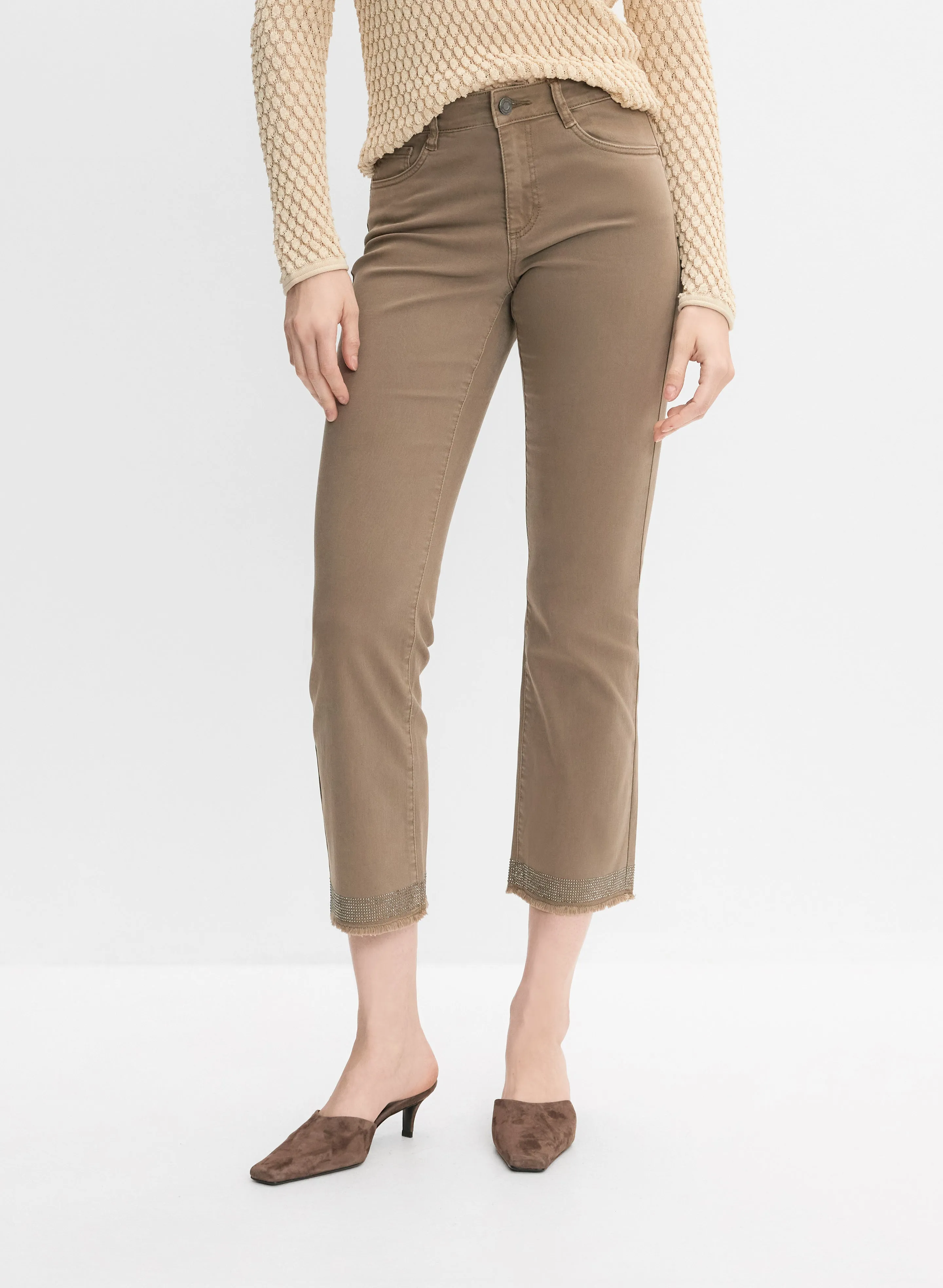 Joseph Ribkoff - Rhinestone Embellished Denim Pants sold by Melanie Lyne