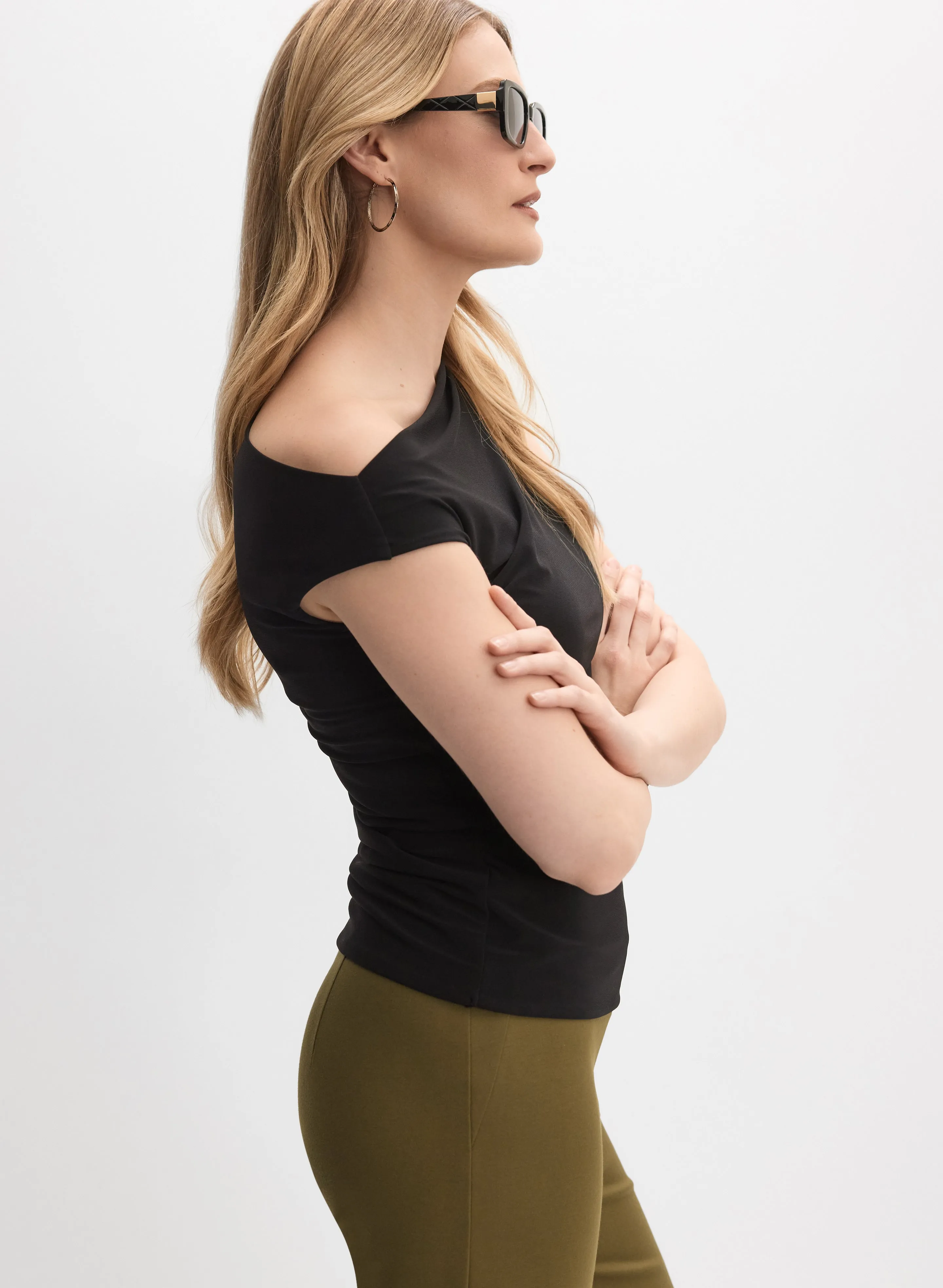 Asymmetric Off-Shoulder Top sold by Melanie Lyne product image thumbnail 4