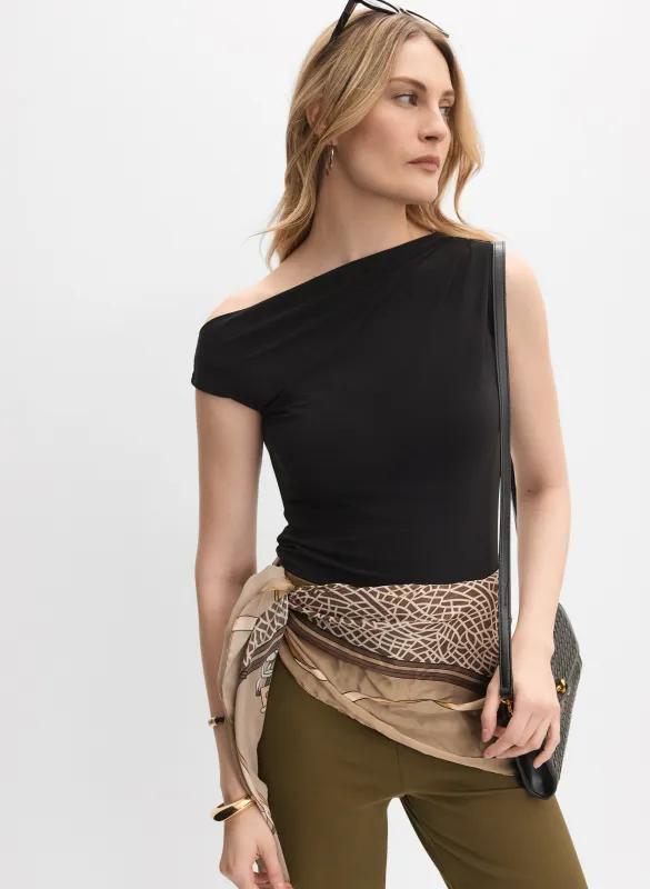 Asymmetric Off-Shoulder Top sold by Melanie Lyne