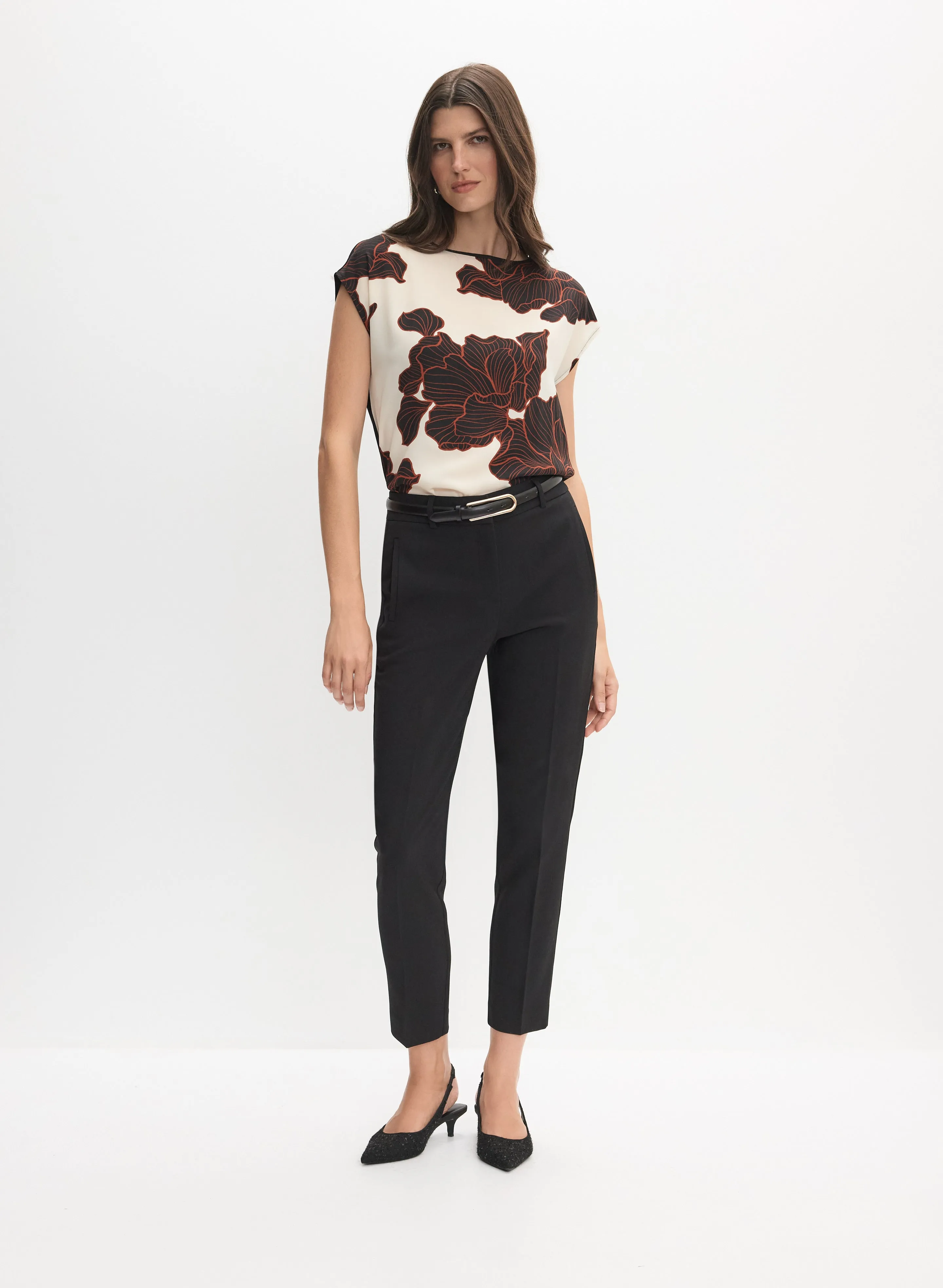 Graphic Floral Top sold by Melanie Lyne product image thumbnail 3