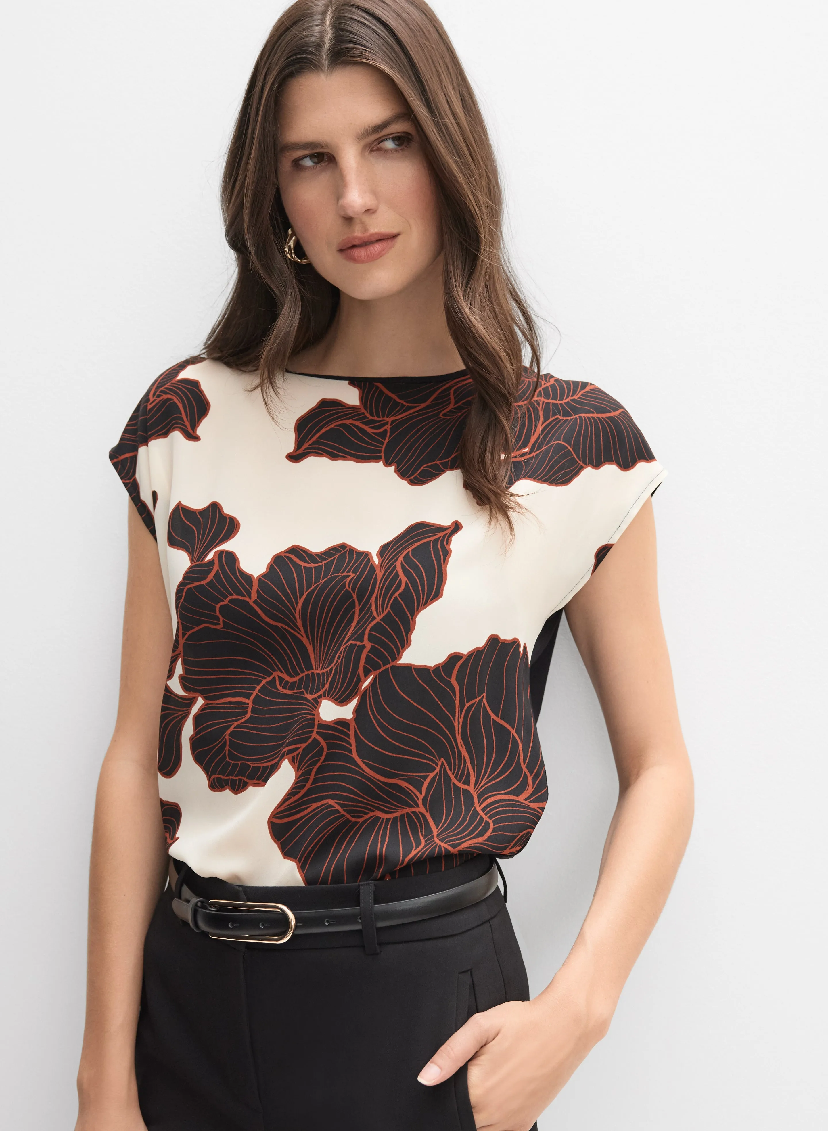 Graphic Floral Top sold by Melanie Lyne