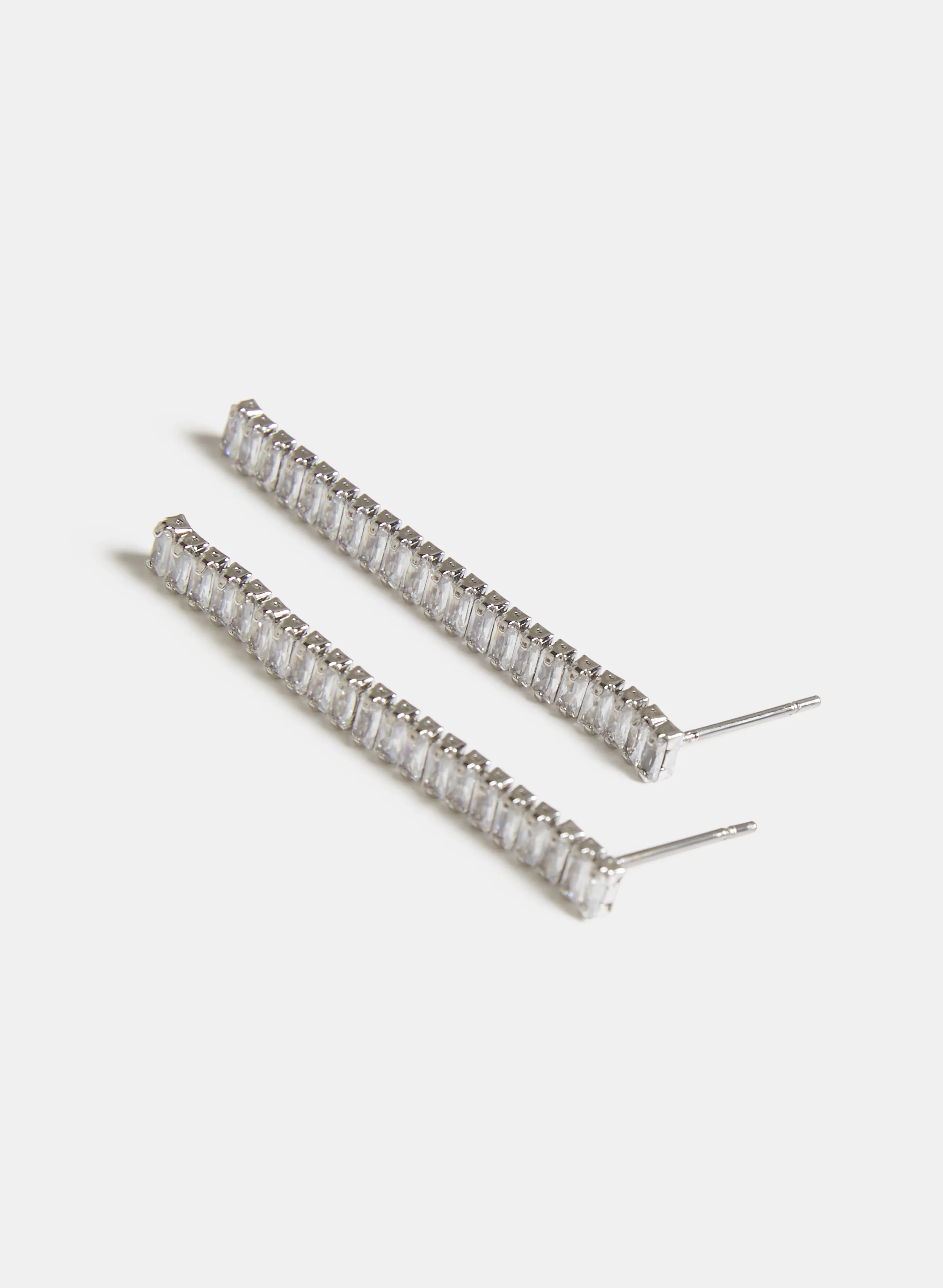 Cubic Zirconia Baguette Earrings sold by Melanie Lyne product image thumbnail 2