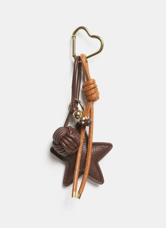 Vegan Leather Star Key Chain sold by Melanie Lyne