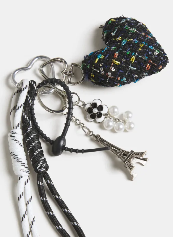 Tweed Heart Bag Charm sold by Melanie Lyne