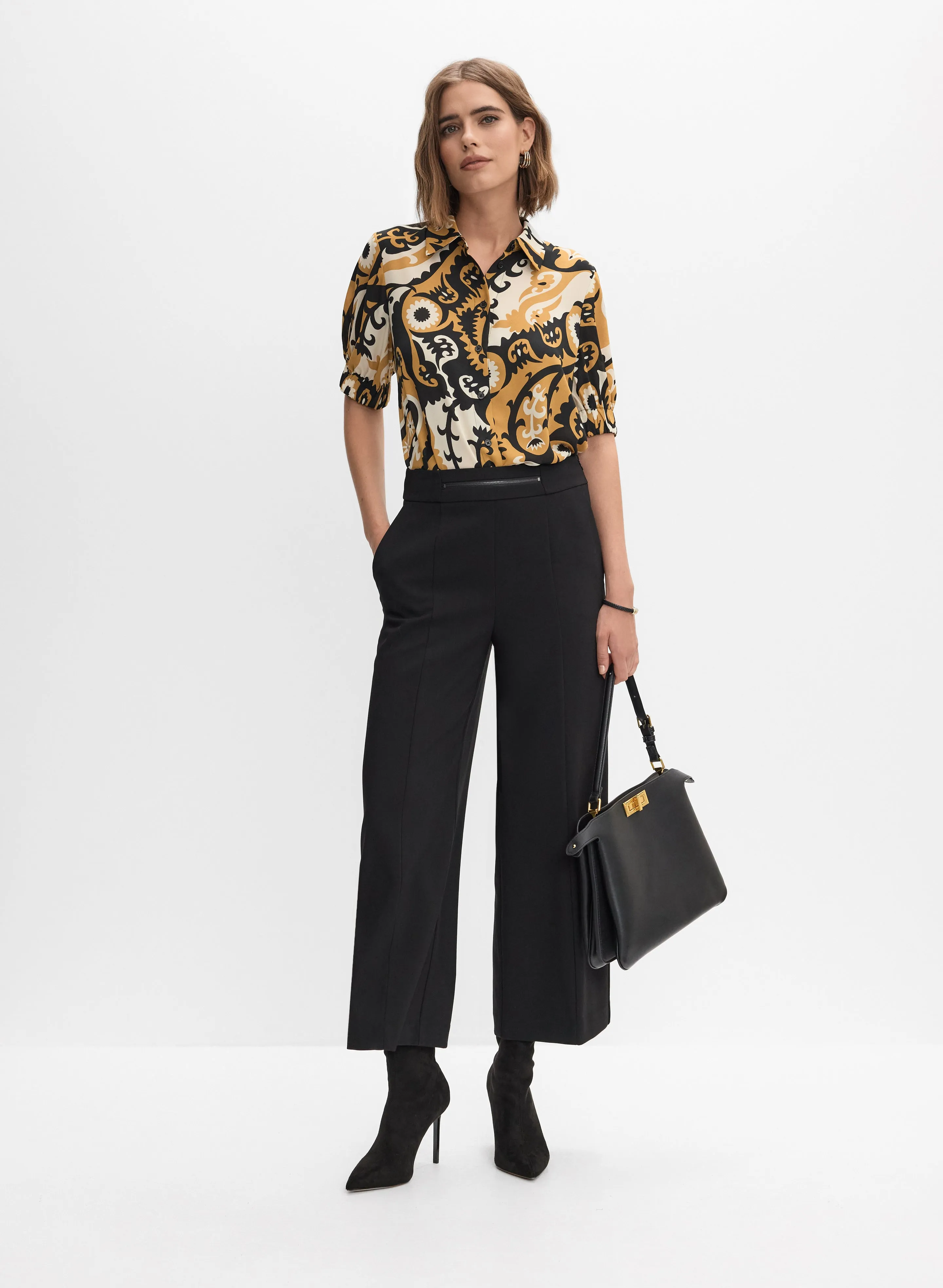 Zip Detail Culotte Pants sold by Melanie Lyne product image thumbnail 4