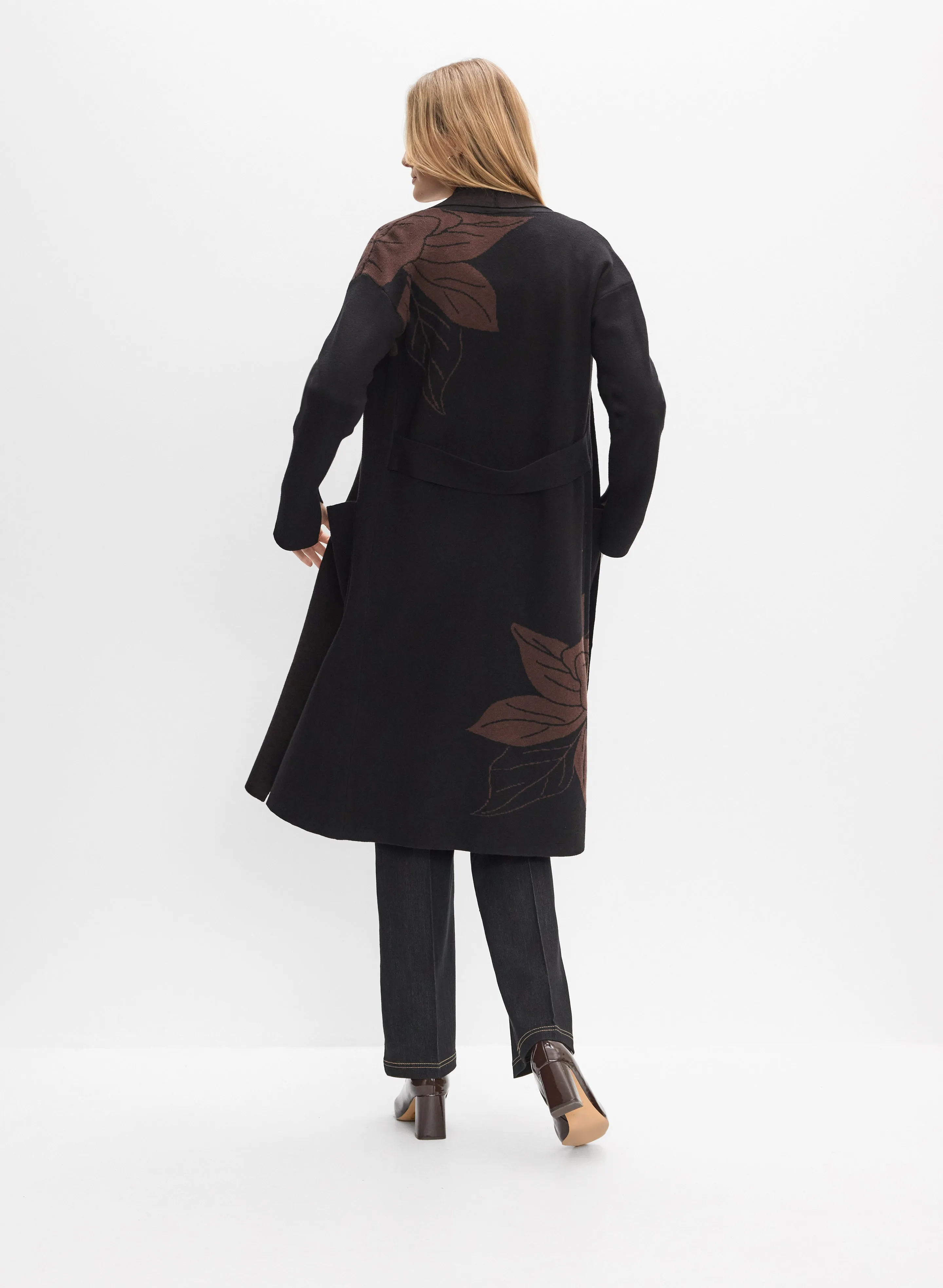 Long Floral Detail Cardigan sold by Melanie Lyne product image thumbnail 2