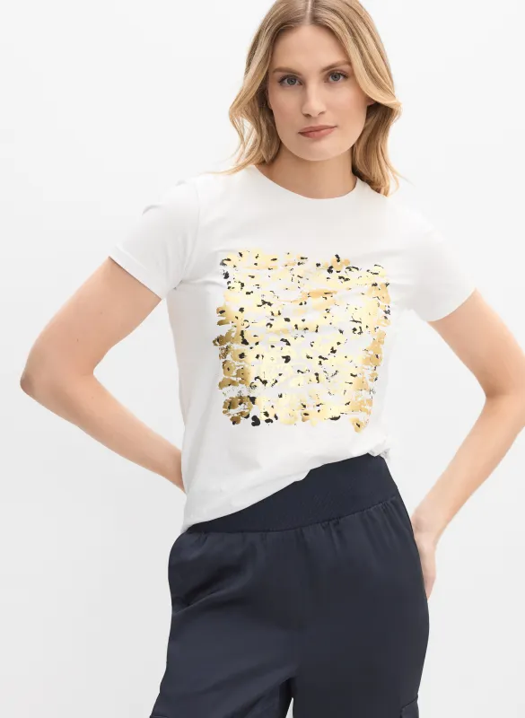 Foil Print T-Shirt sold by Melanie Lyne