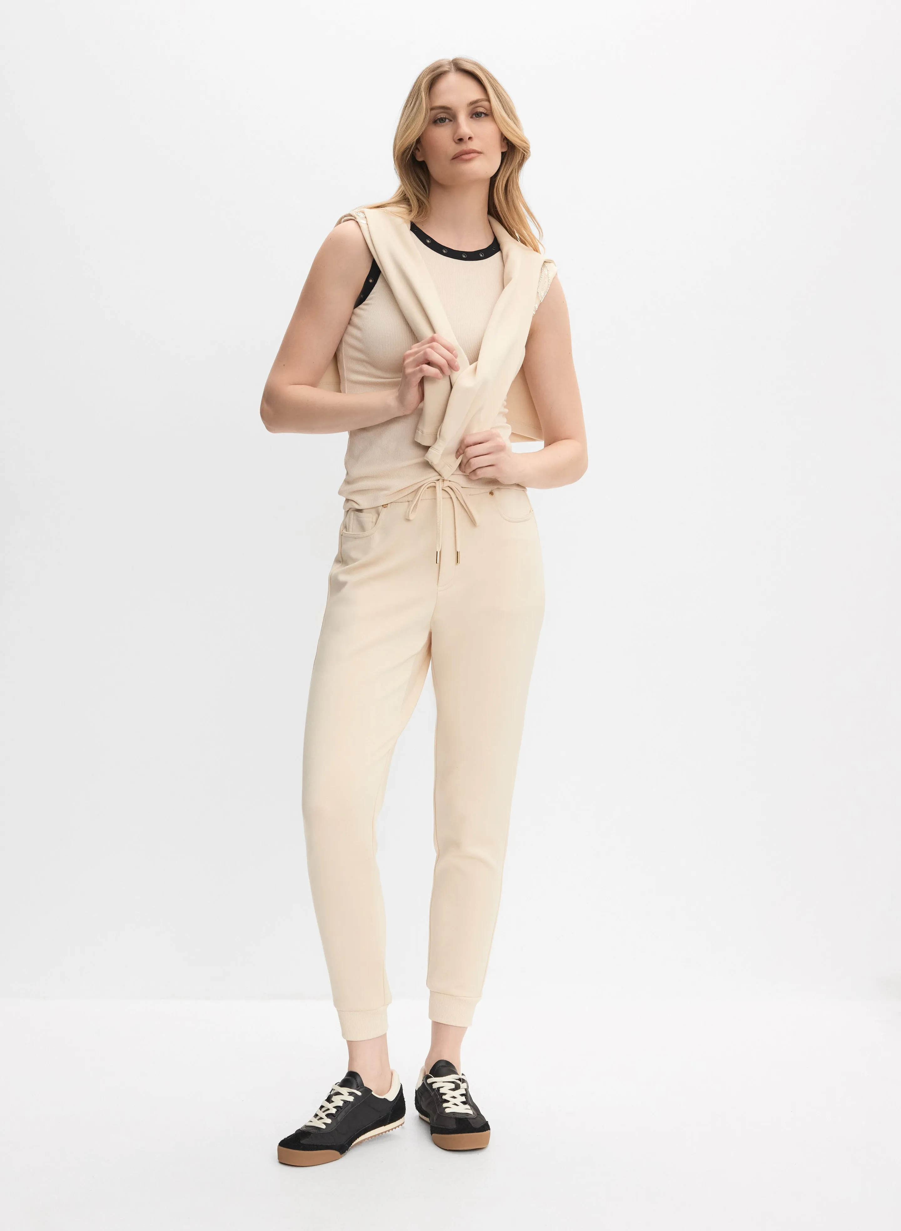 Ribbed Grommet Trim Tank Top sold by Melanie Lyne product image thumbnail 3