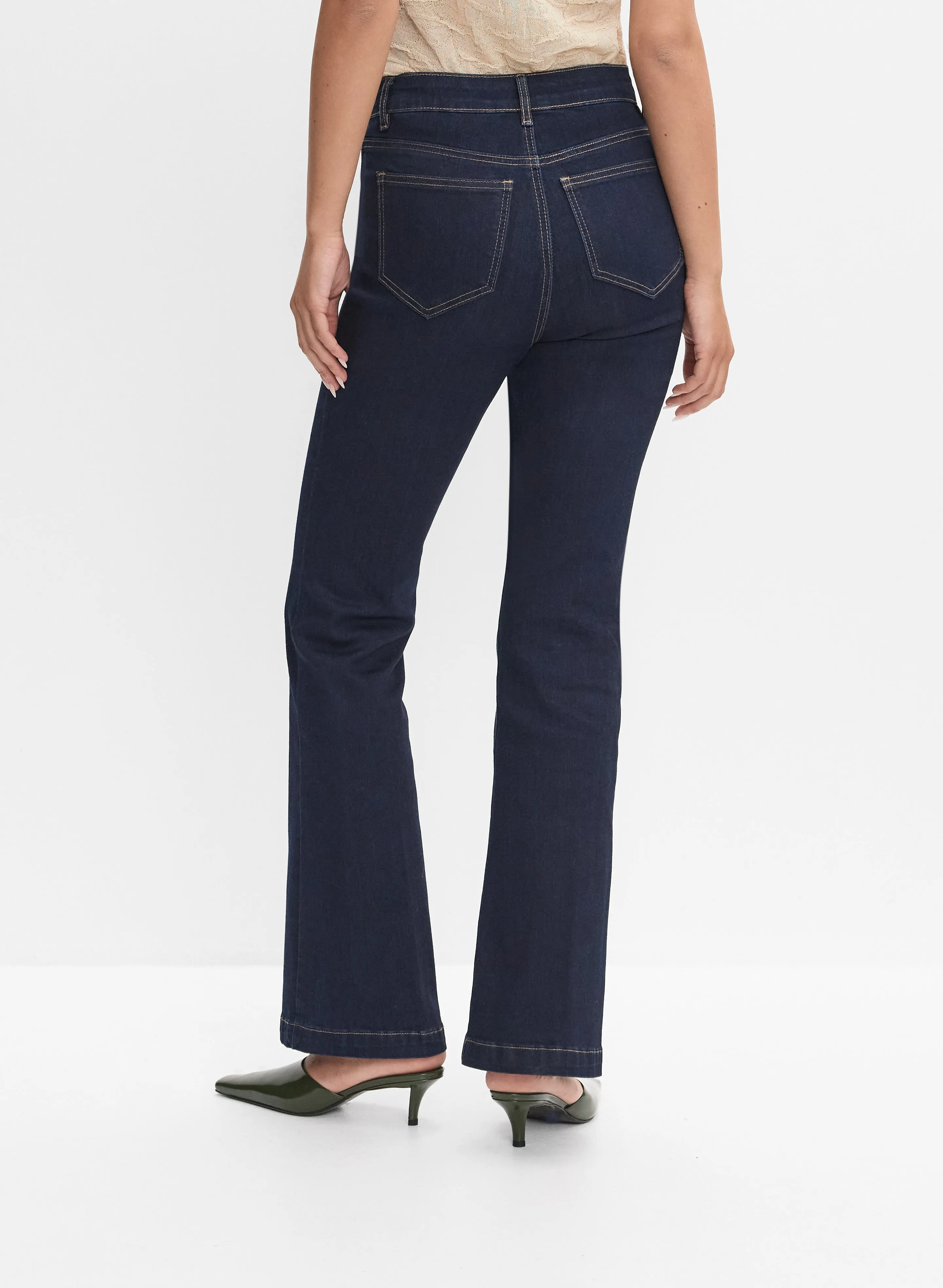 Patch Pocket Flare-Leg Jeans sold by Melanie Lyne product image thumbnail 2