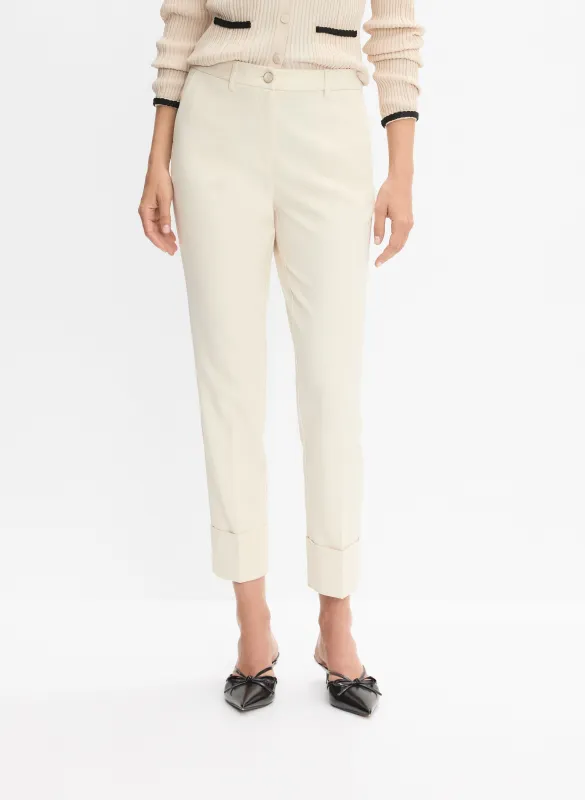 Cuffed Straight-Leg Pants sold by Melanie Lyne