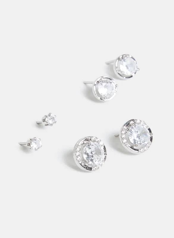 Crystal Stud Earrings Set sold by Melanie Lyne