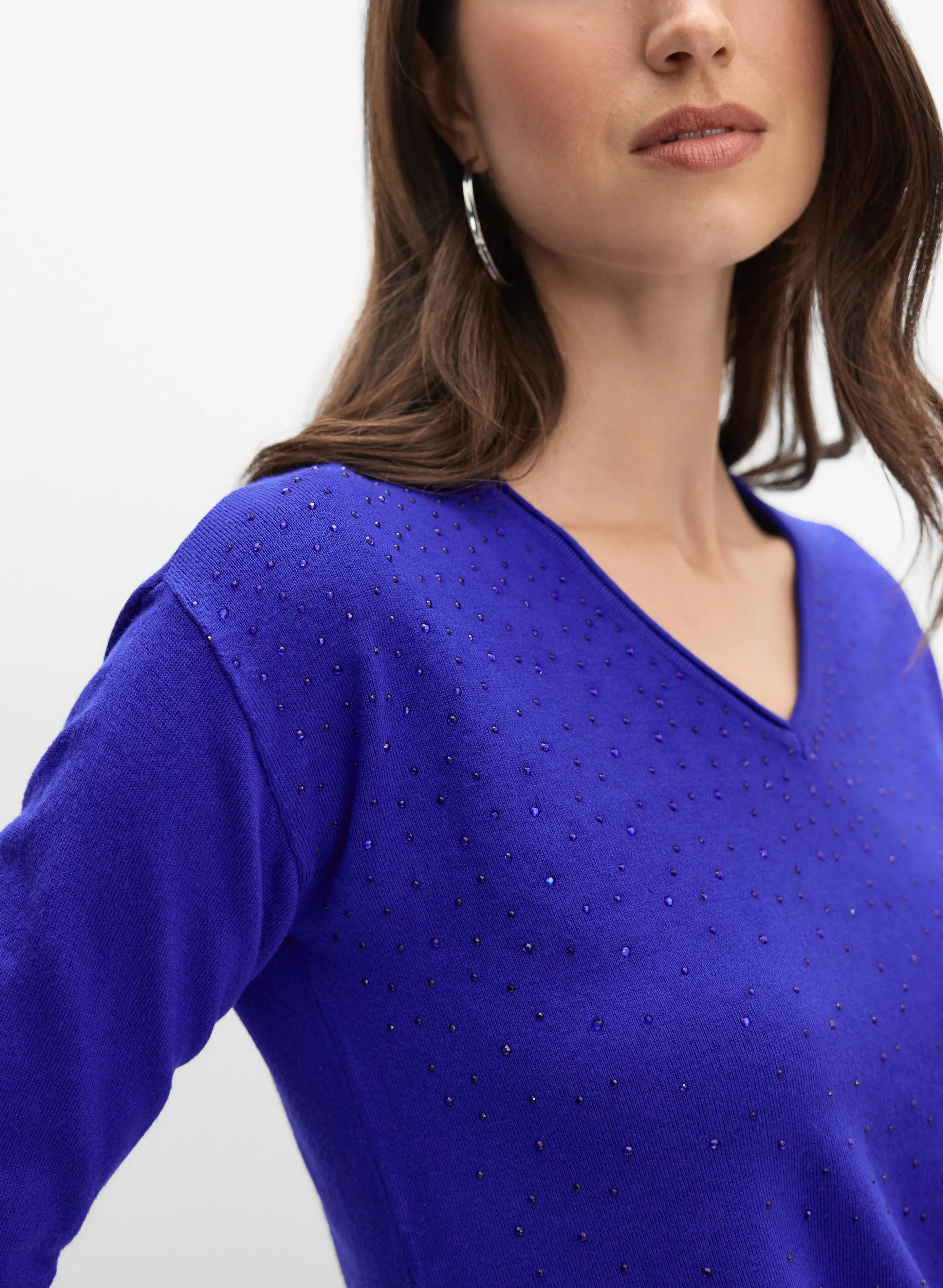 Joseph Ribkoff - Tonal Embellished Sweater sold by Melanie Lyne product image thumbnail 4