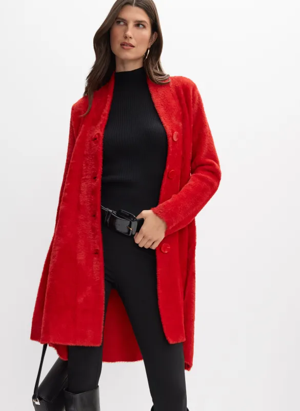 Joseph Ribkoff - Long Faux-Fur Coat sold by Melanie Lyne