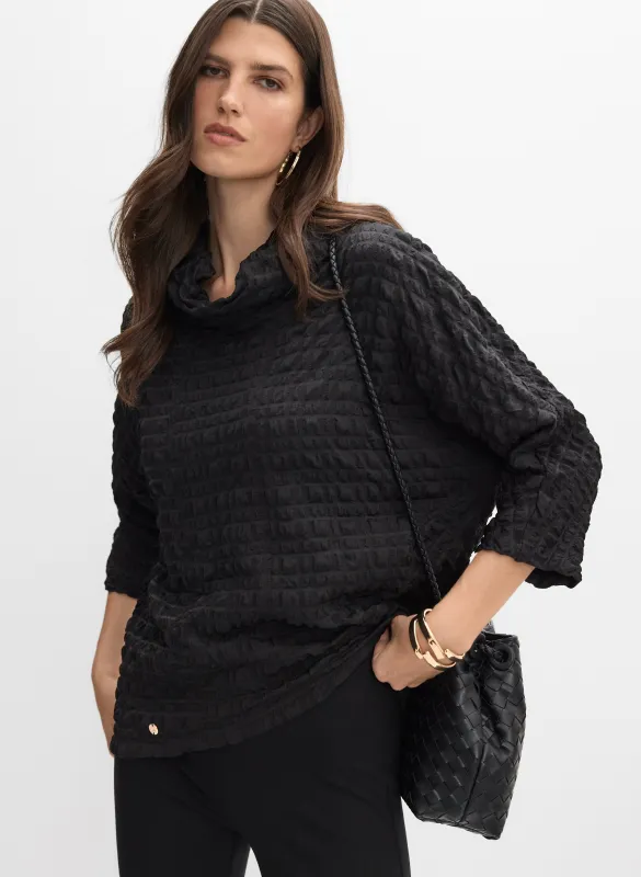Joseph Ribkoff - Woven Jacquard Top made by Melanie Lyne