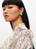 Ruffle Sleeve Floral Print Top sold by Melanie Lyne