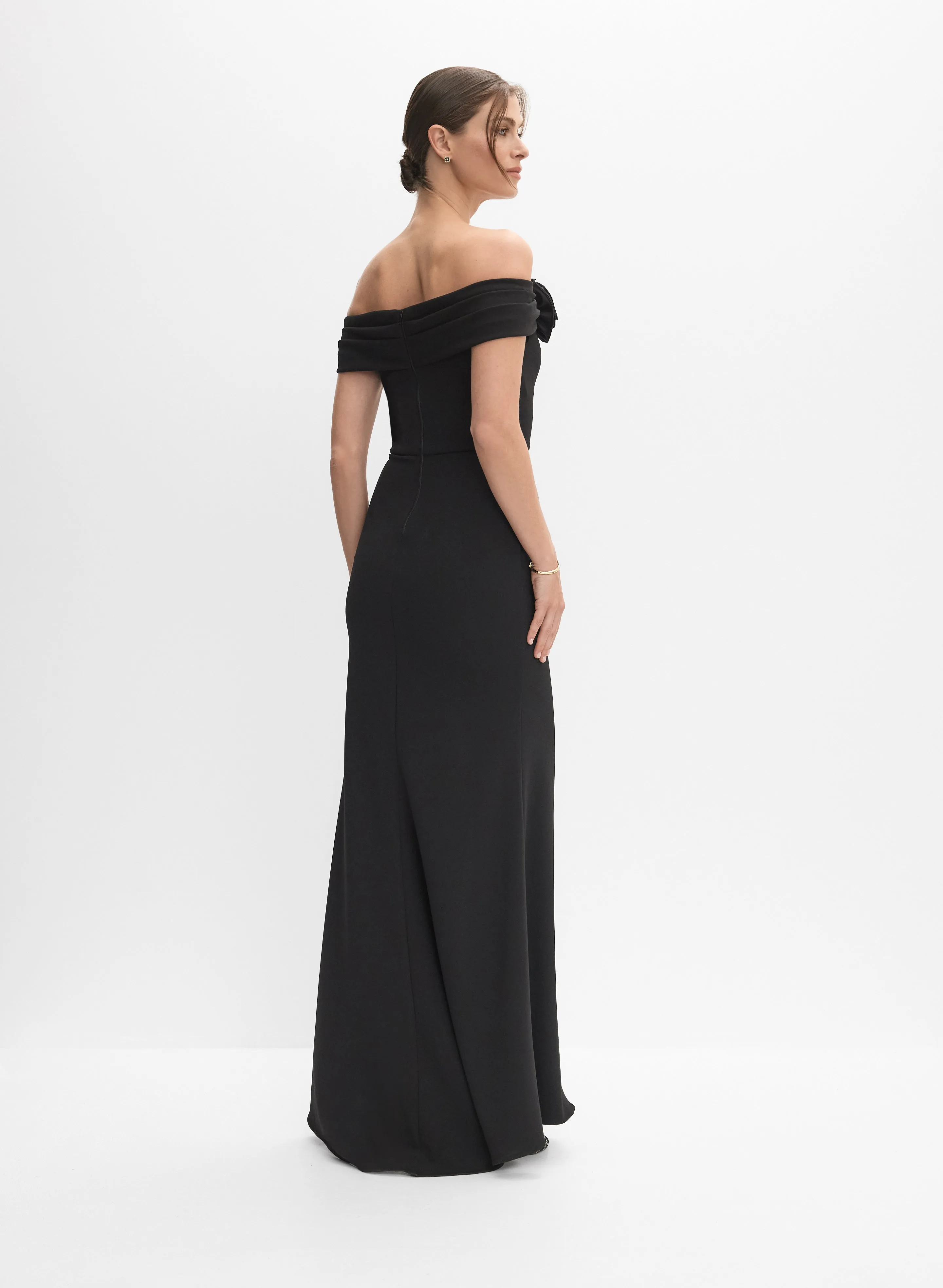 Off-Shoulder 3D Rosette Dress sold by Melanie Lyne product image thumbnail 4