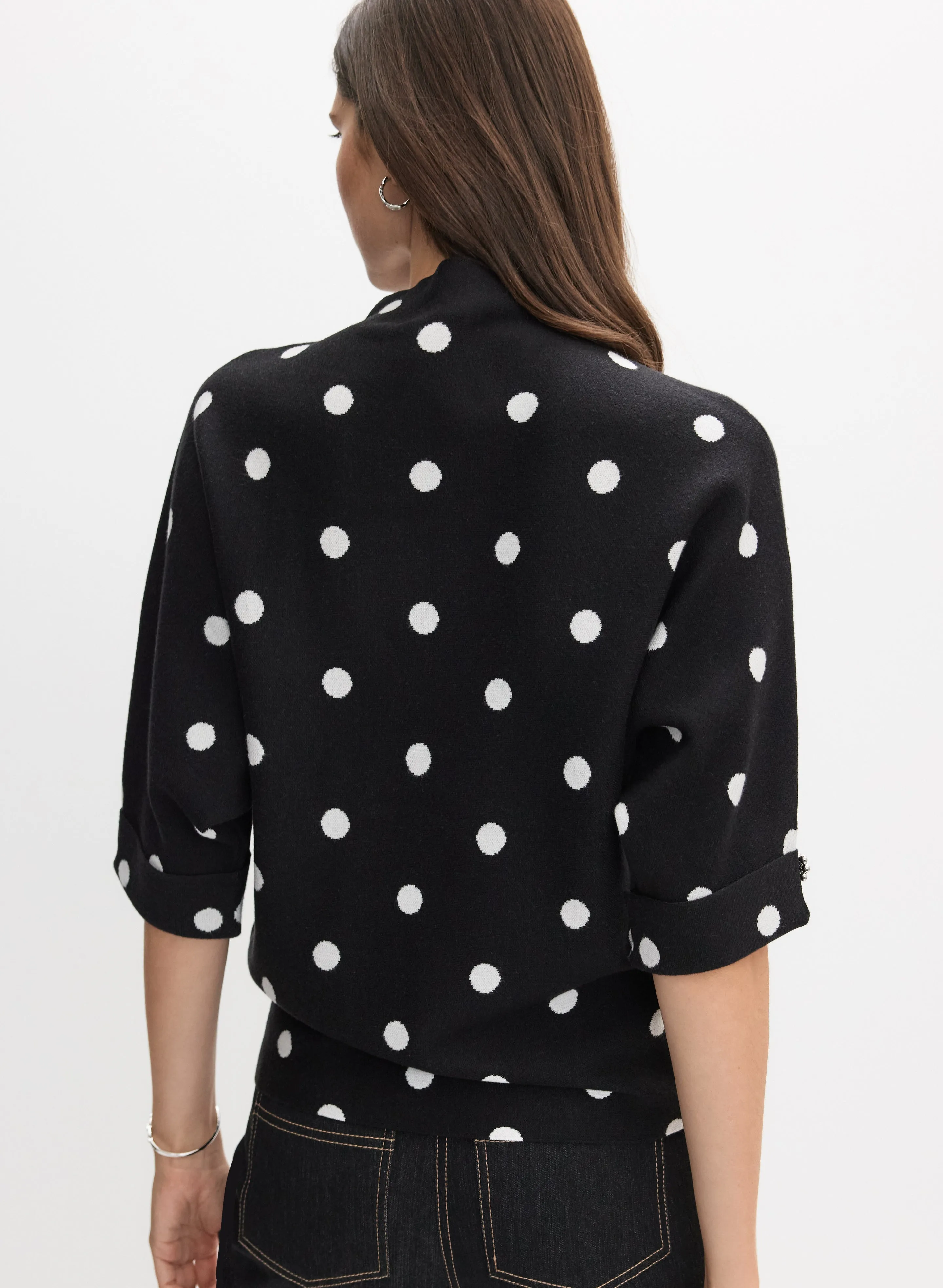 Joseph Ribkoff - Jacquard Dot Sweater sold by Melanie Lyne product image thumbnail 5