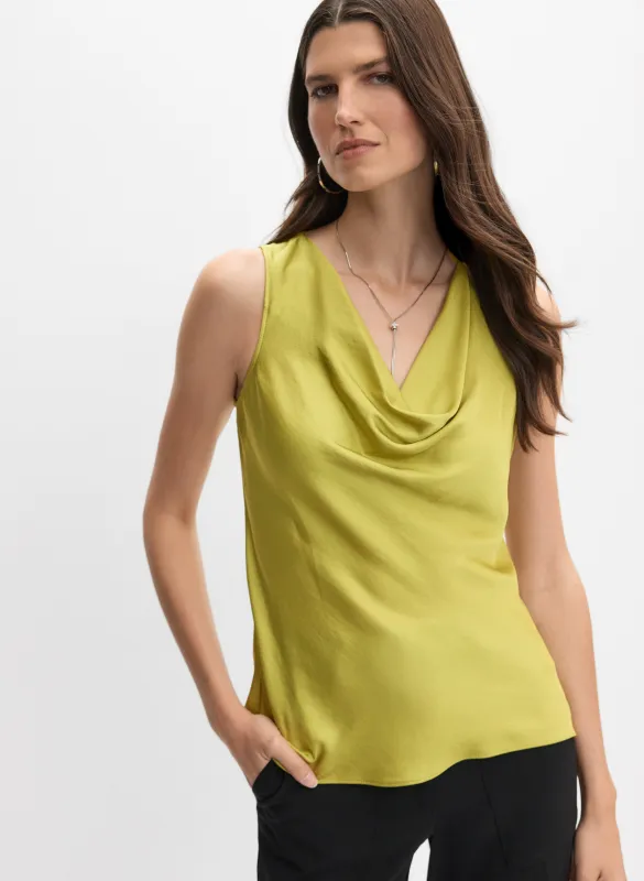 Joseph Ribkoff - Satin Cowl Neck Top made by Melanie Lyne