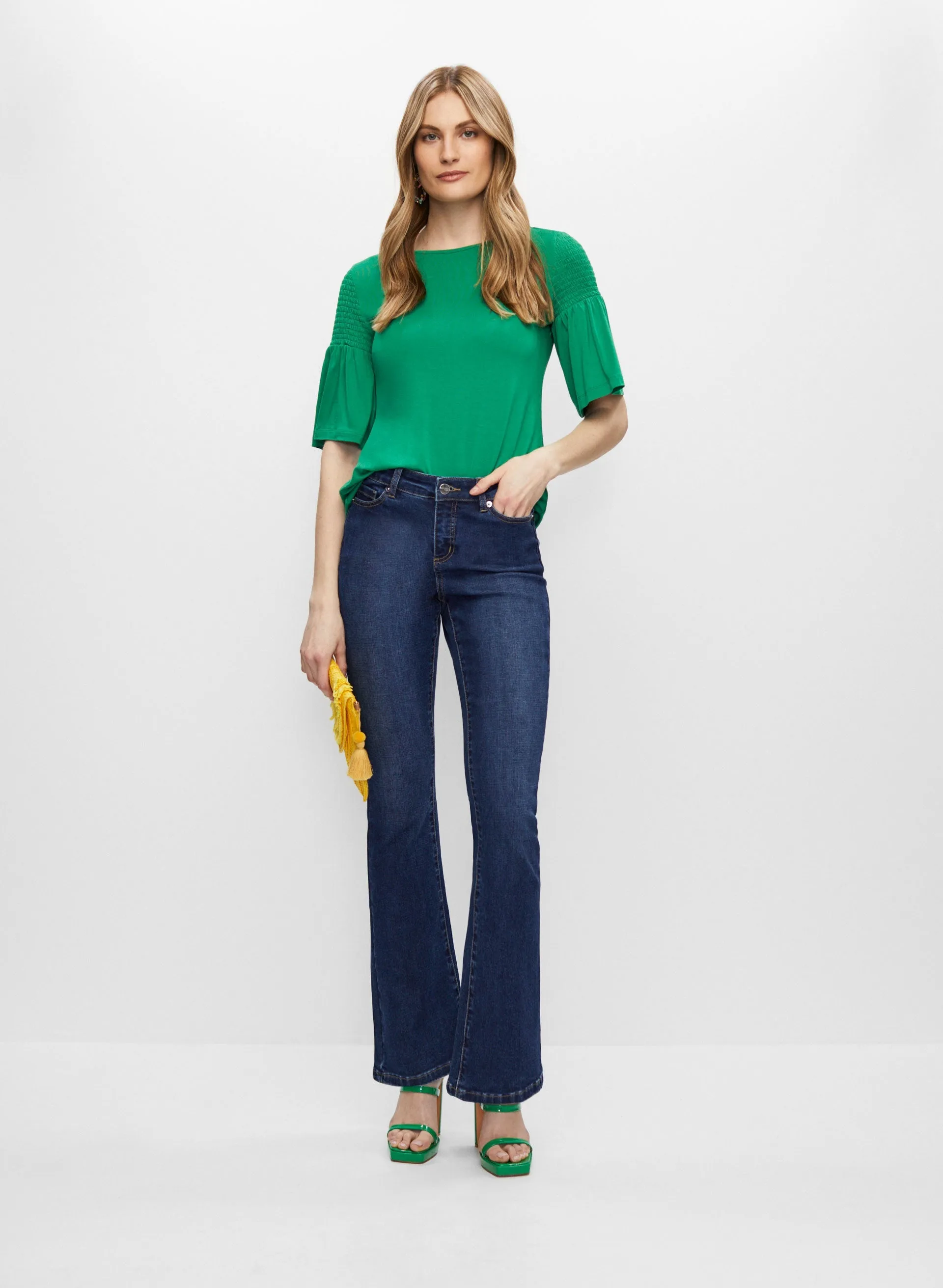 Smocked Flare Sleeve Top sold by Melanie Lyne product image thumbnail 4