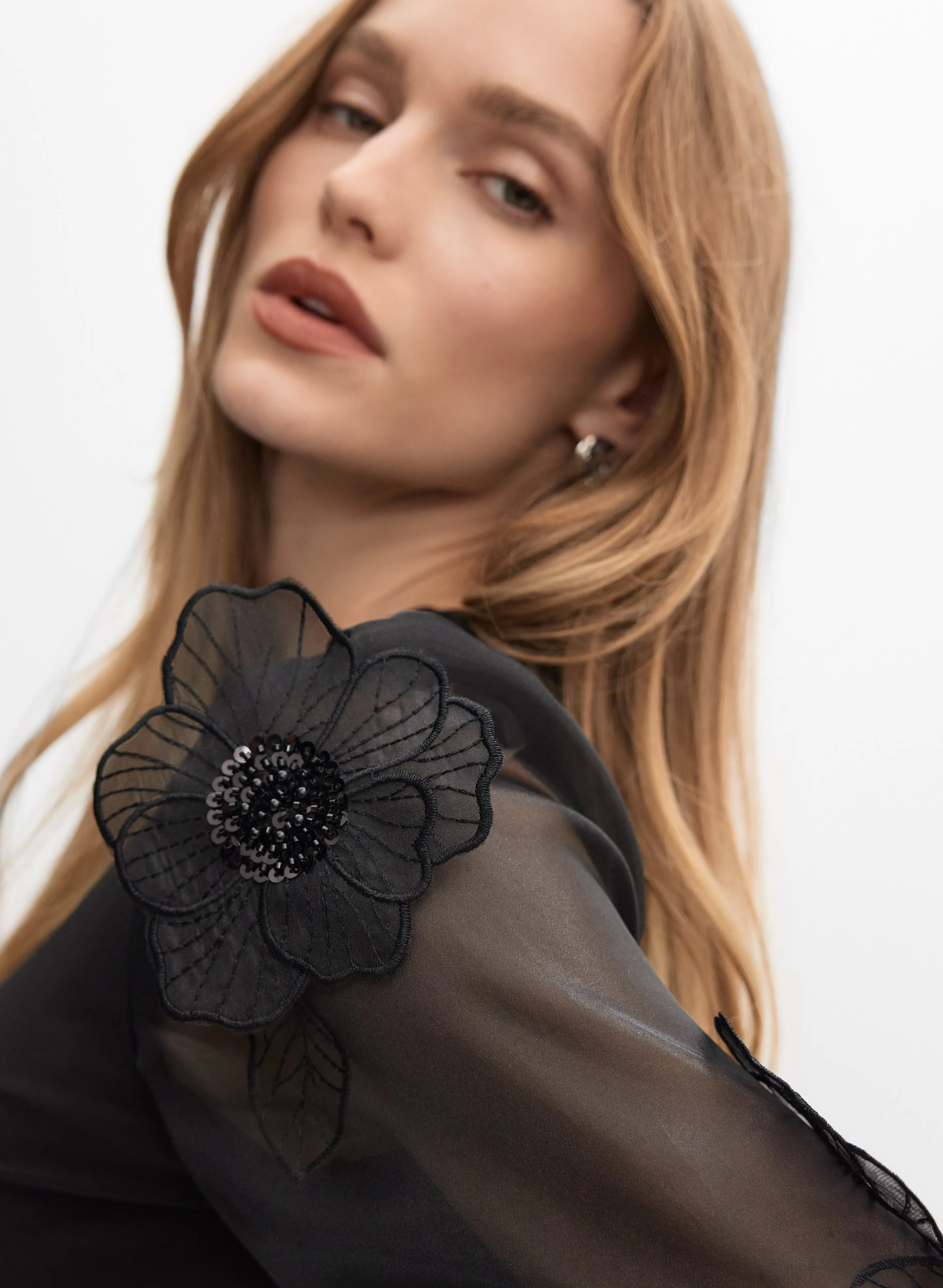 3D Floral Embellished Top sold by Melanie Lyne product image thumbnail 5