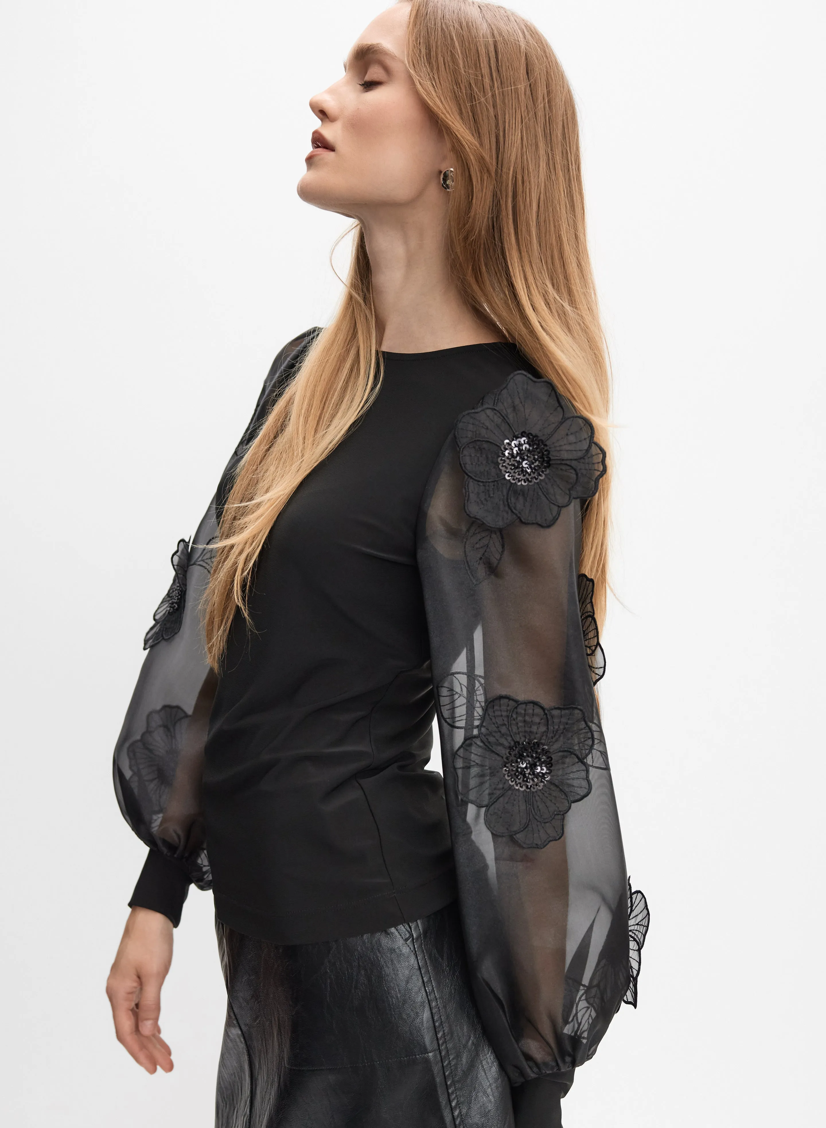 3D Floral Embellished Top sold by Melanie Lyne product image thumbnail 2