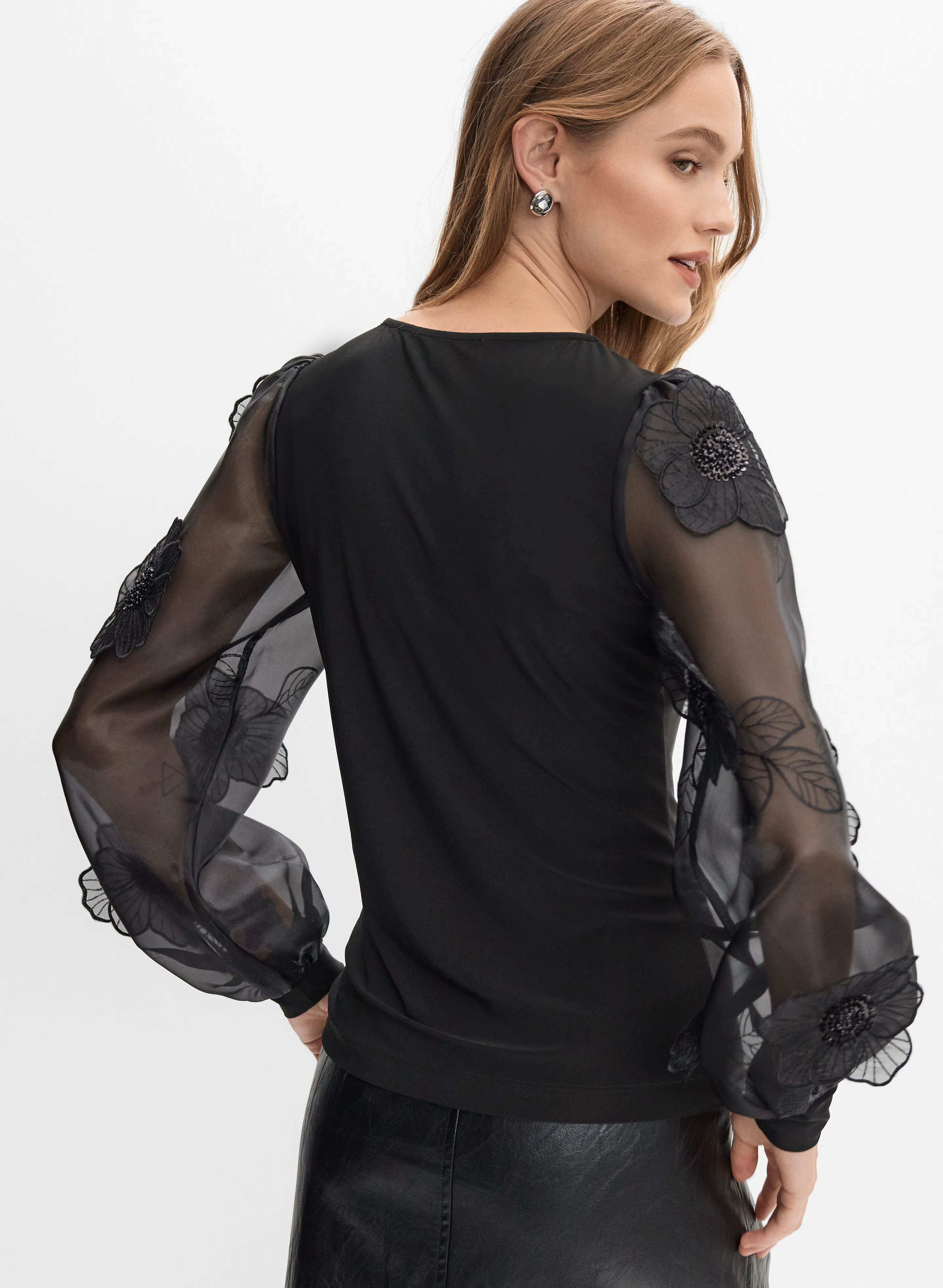 3D Floral Embellished Top sold by Melanie Lyne product image thumbnail 3