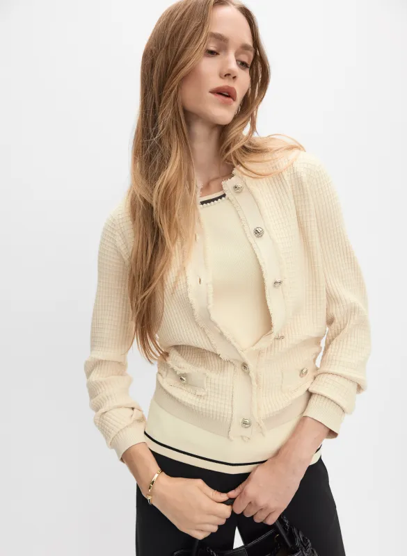 Fringe Detail Cardigan sold by Melanie Lyne