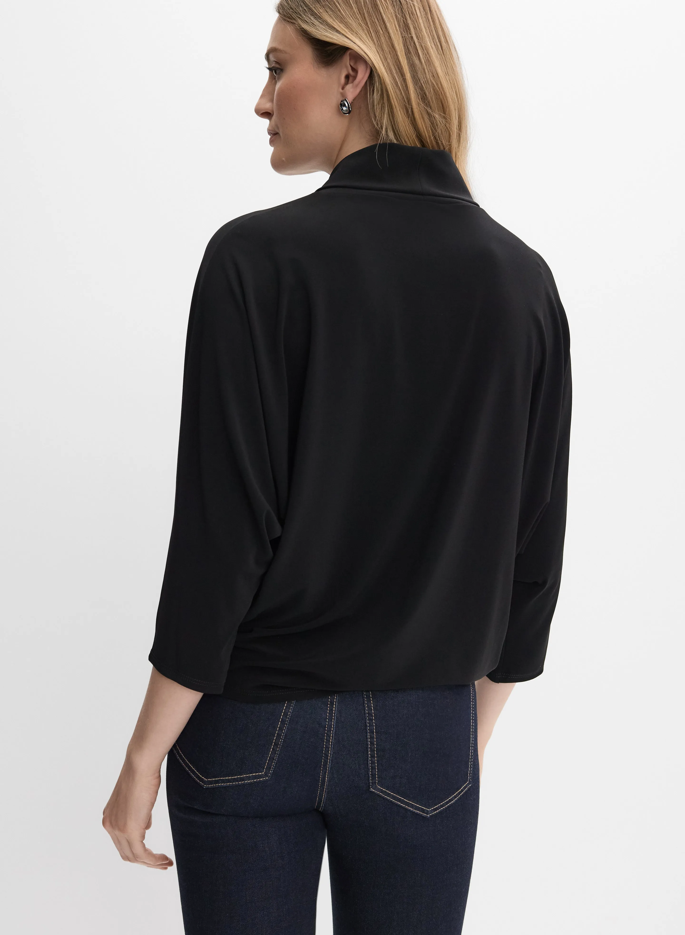 Joseph Ribkoff - Eyelet Mock Neck Top sold by Melanie Lyne product image thumbnail 3