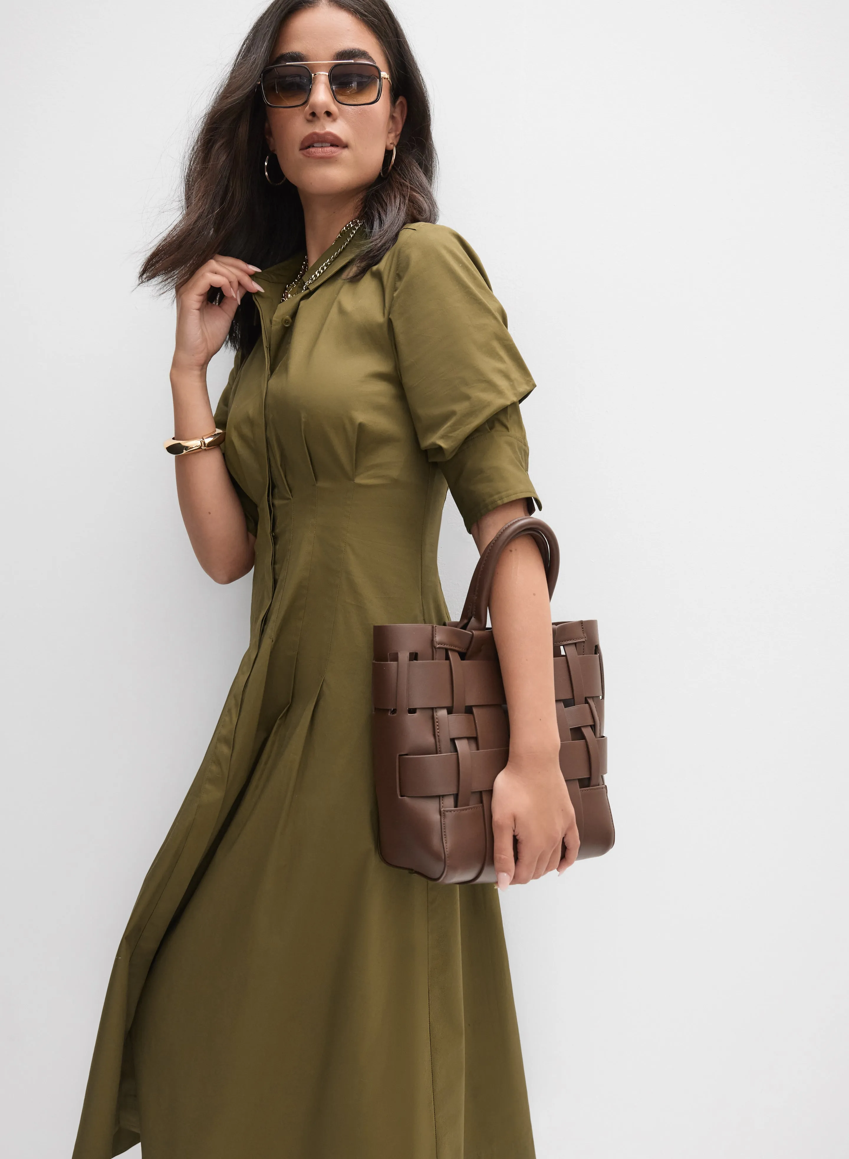 Cotton Shirt Dress sold by Melanie Lyne product image thumbnail 4