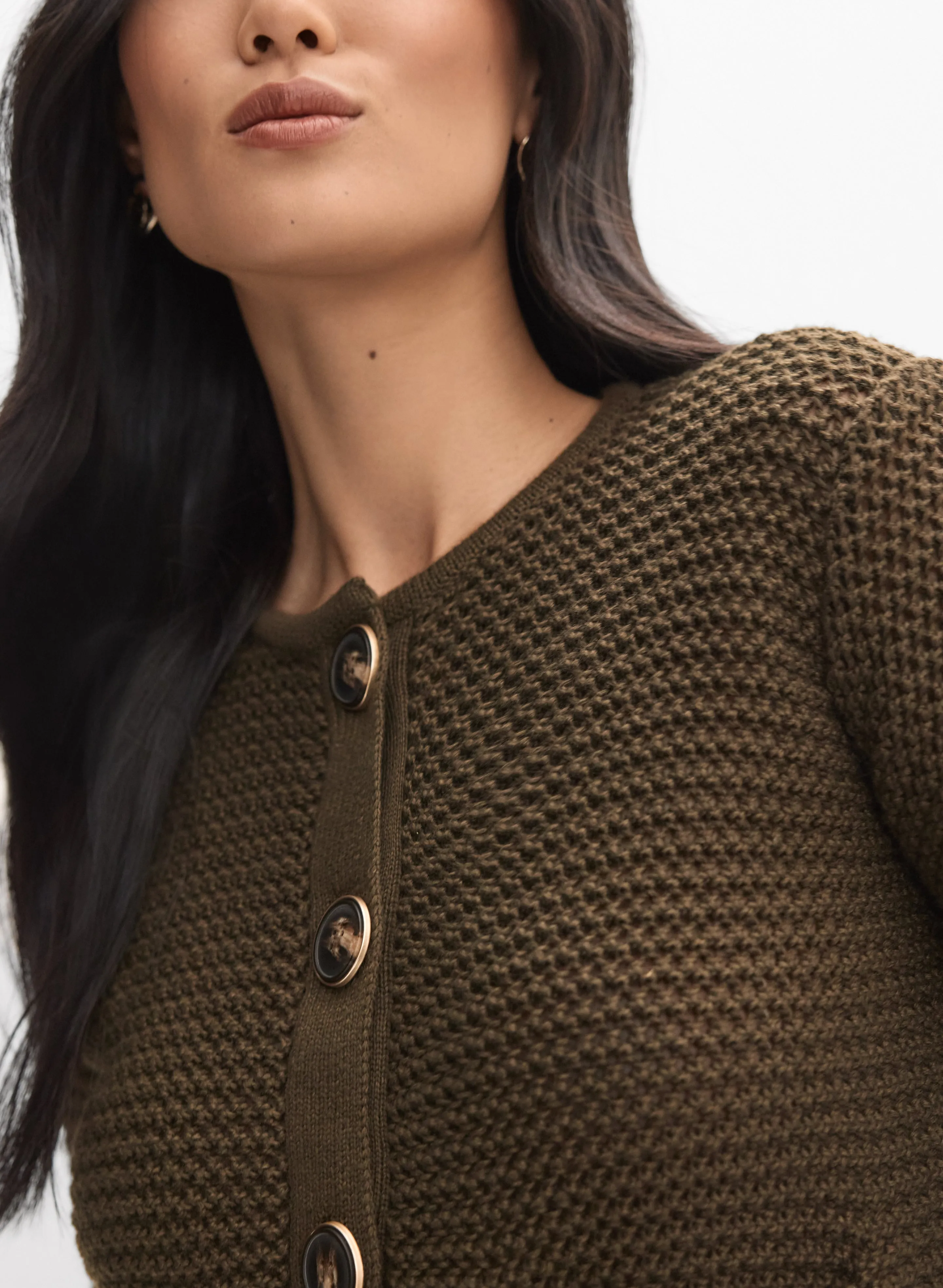 Cropped Crew Neck Cardigan sold by Melanie Lyne product image thumbnail 2