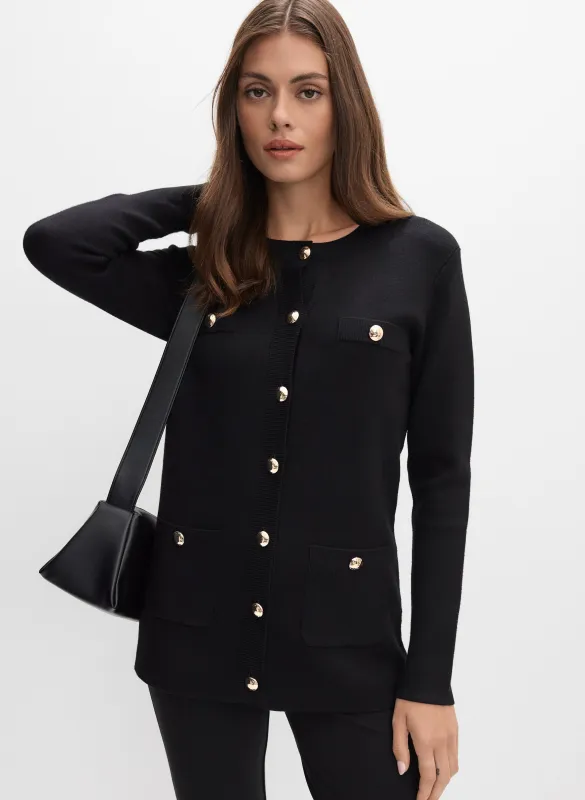 Dome Button-Down Cardigan sold by Melanie Lyne