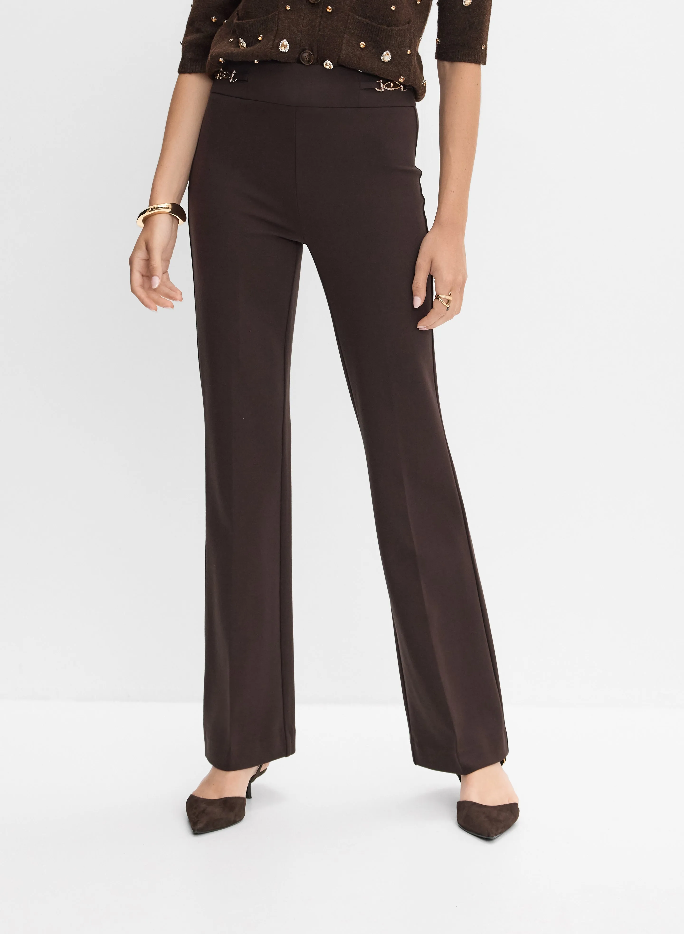 Chain Link Trim Pants sold by Melanie Lyne