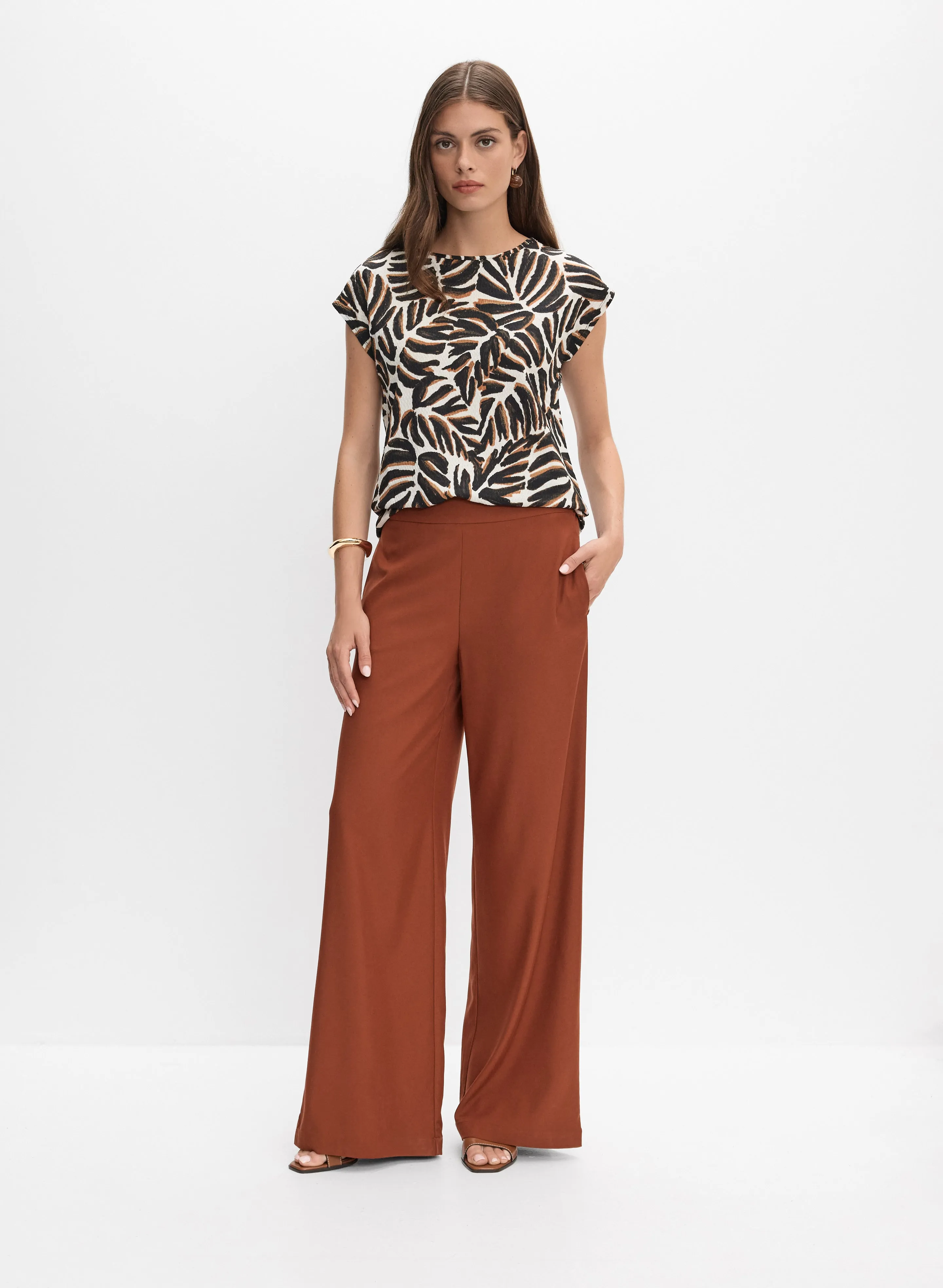 Palm Print Top sold by Melanie Lyne product image thumbnail 3