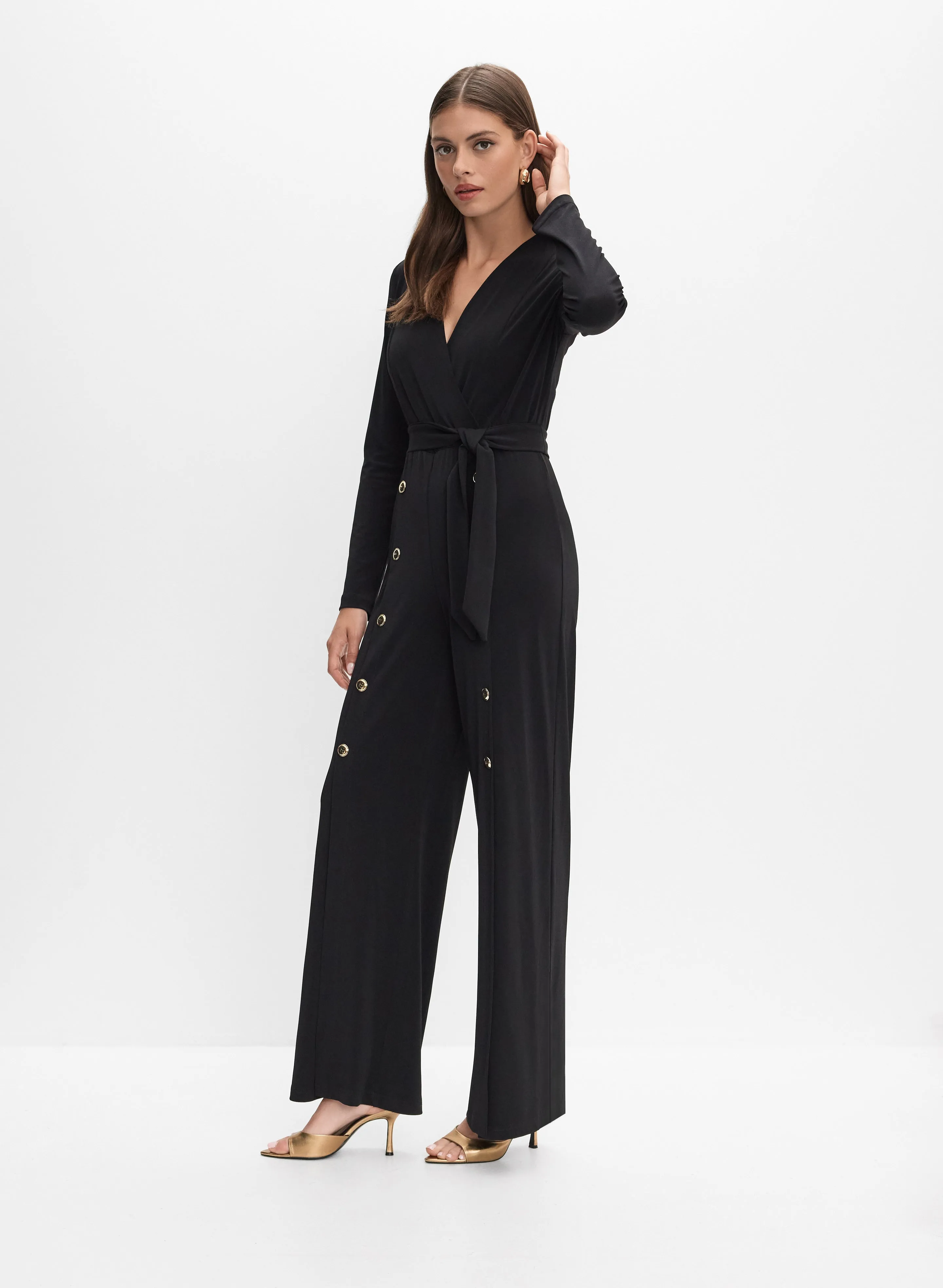 Joseph Ribkoff - Button Placket Detail Jumpsuit sold by Melanie Lyne product image thumbnail 3