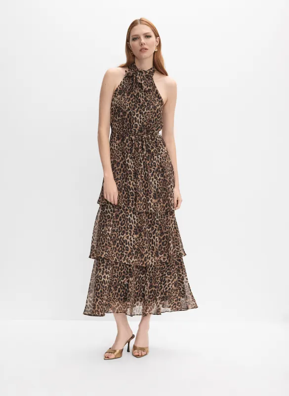 Tiered Leopard Print Dress sold by Melanie Lyne