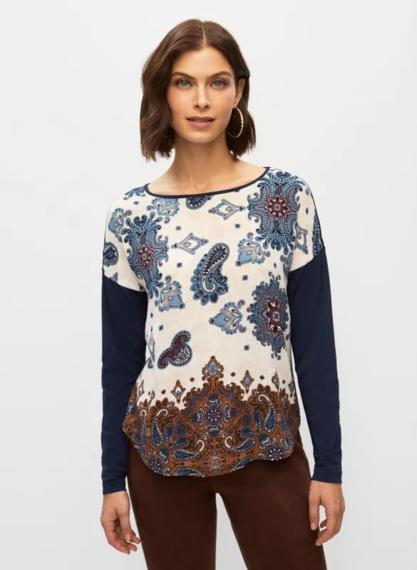 Paisley Print Tee sold by Melanie Lyne
