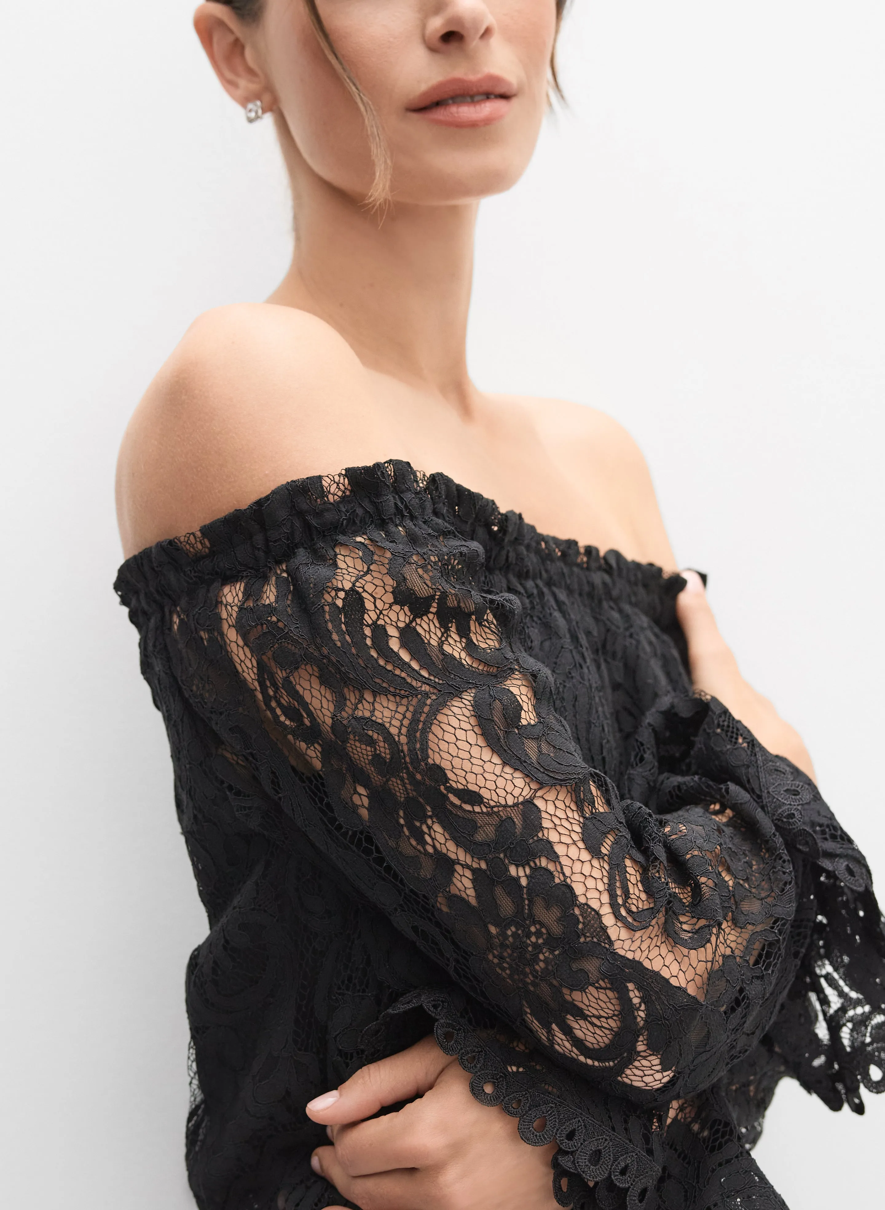 Lace & Crepe Jumpsuit sold by Melanie Lyne product image thumbnail 5