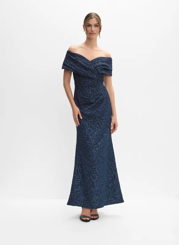 Off-The-Shoulder Jacquard Dress sold by Melanie Lyne