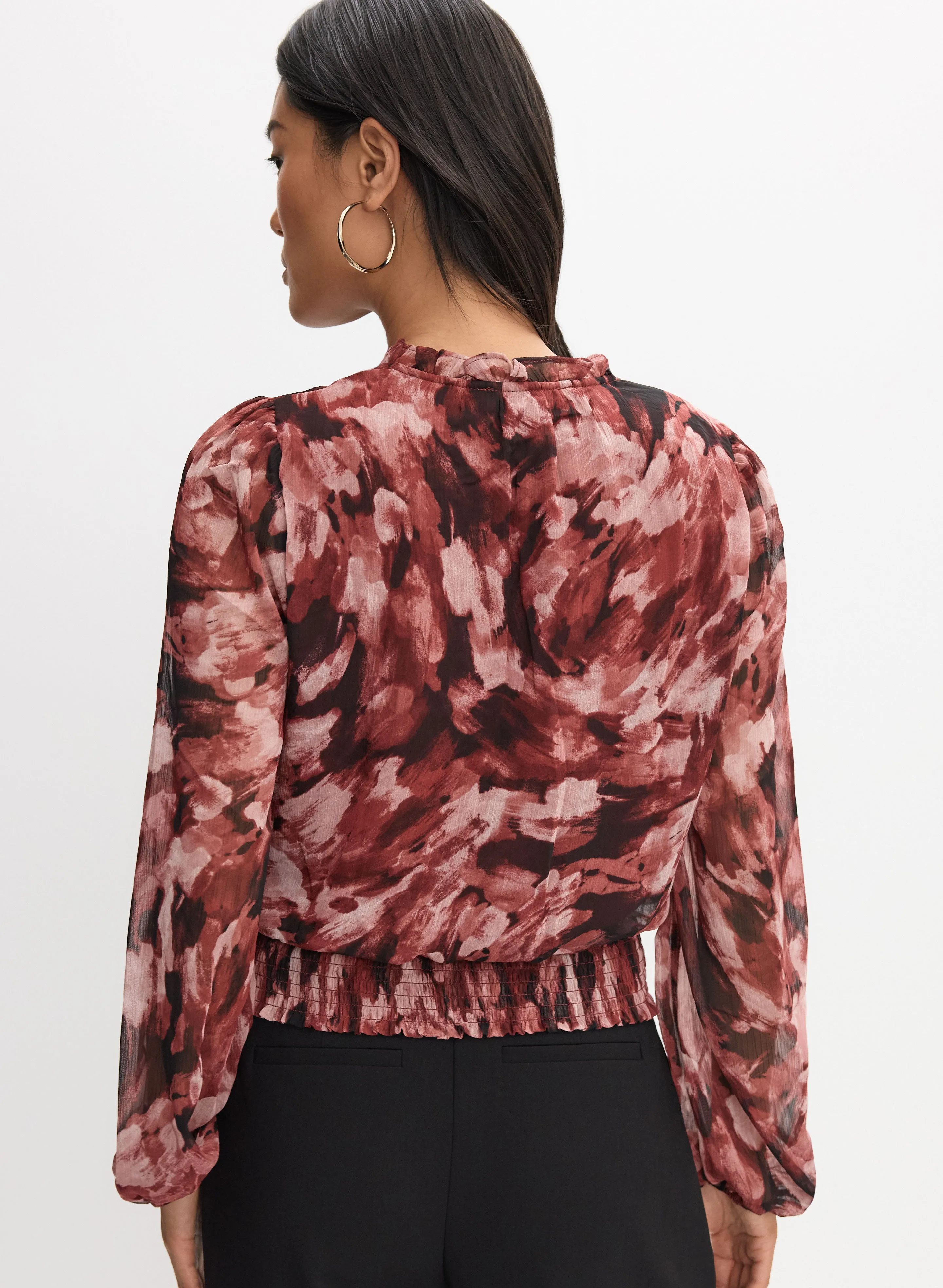 Abstract Chiffon Blouse sold by Melanie Lyne product image thumbnail 4
