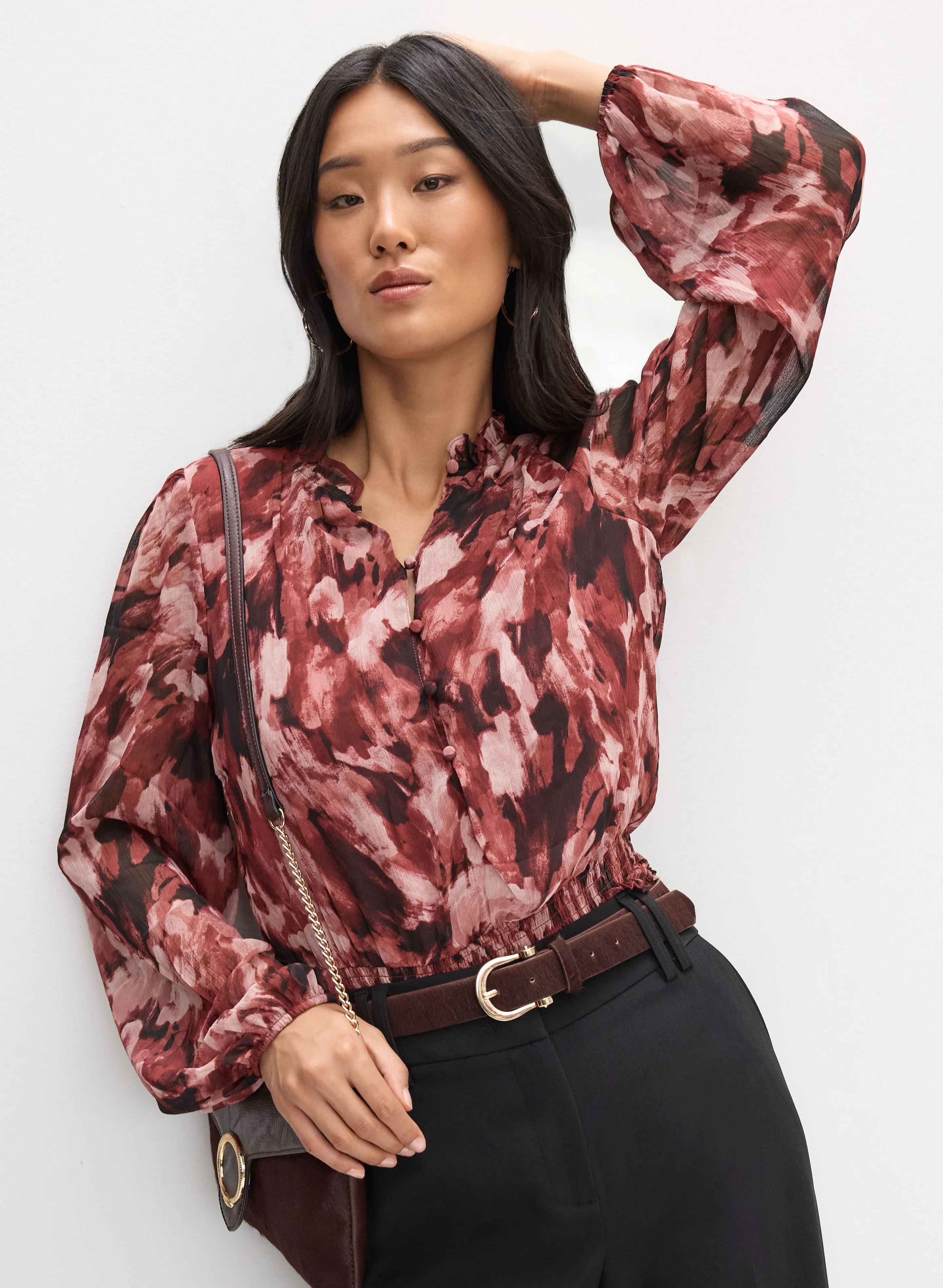 Abstract Chiffon Blouse sold by Melanie Lyne