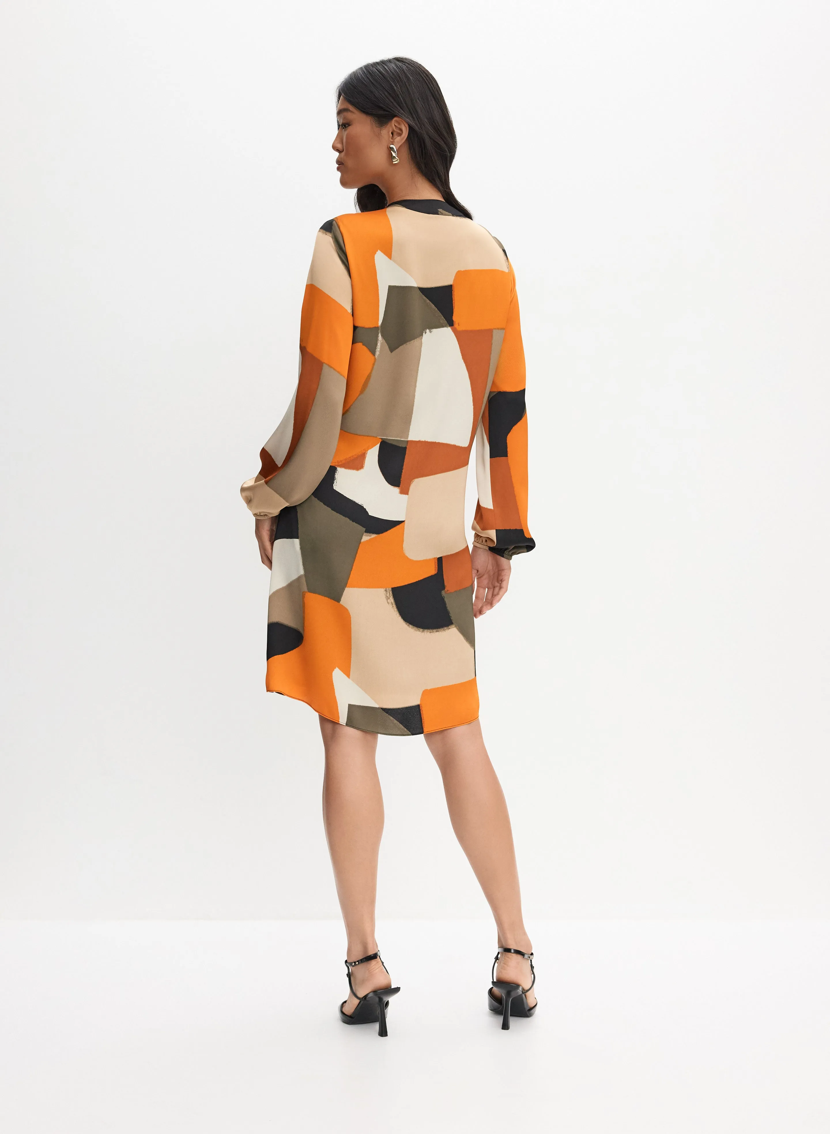 Joseph Ribkoff - Geometric Chiffon Dress sold by Melanie Lyne product image thumbnail 5