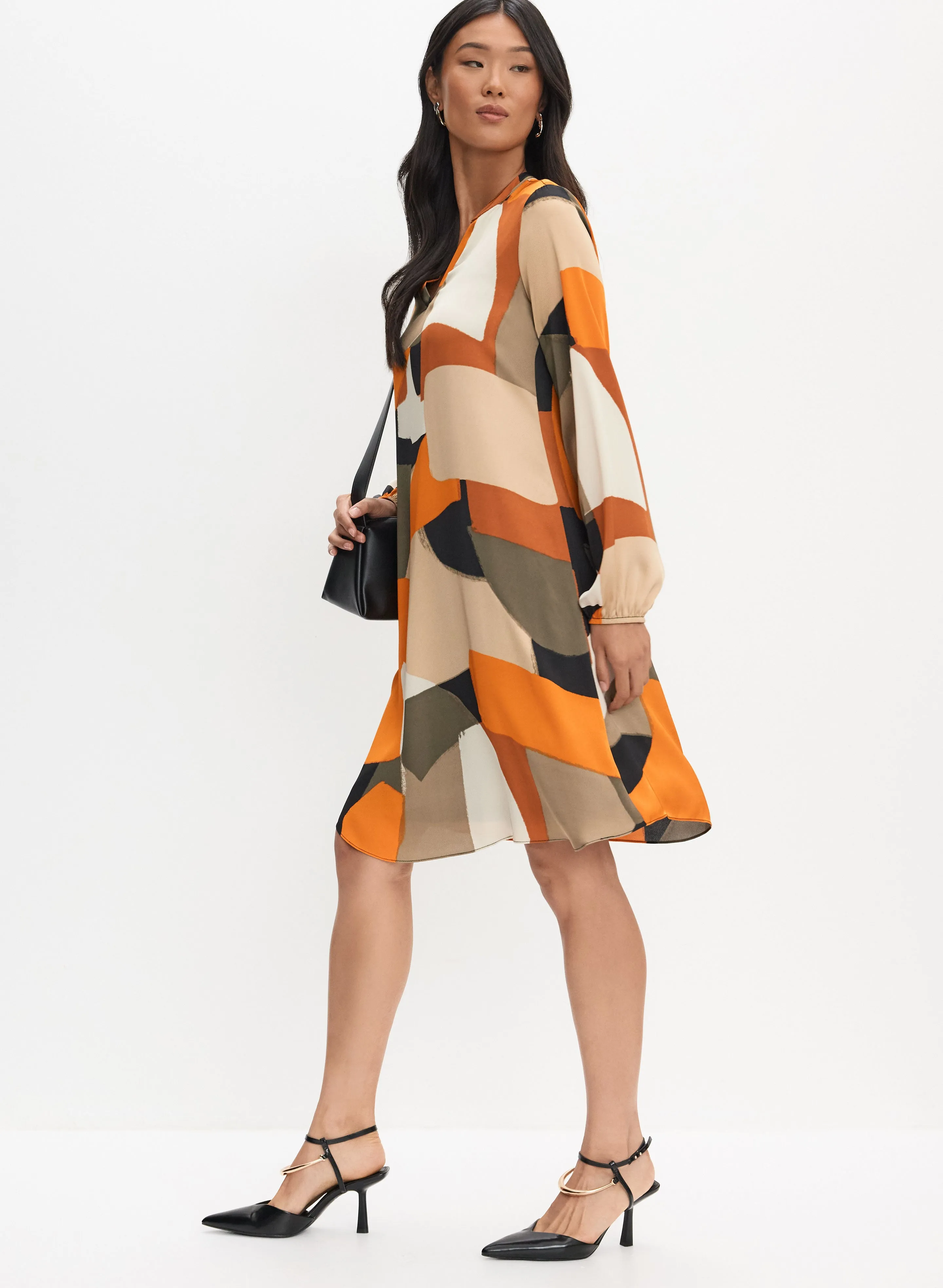 Joseph Ribkoff - Geometric Chiffon Dress sold by Melanie Lyne product image thumbnail 3