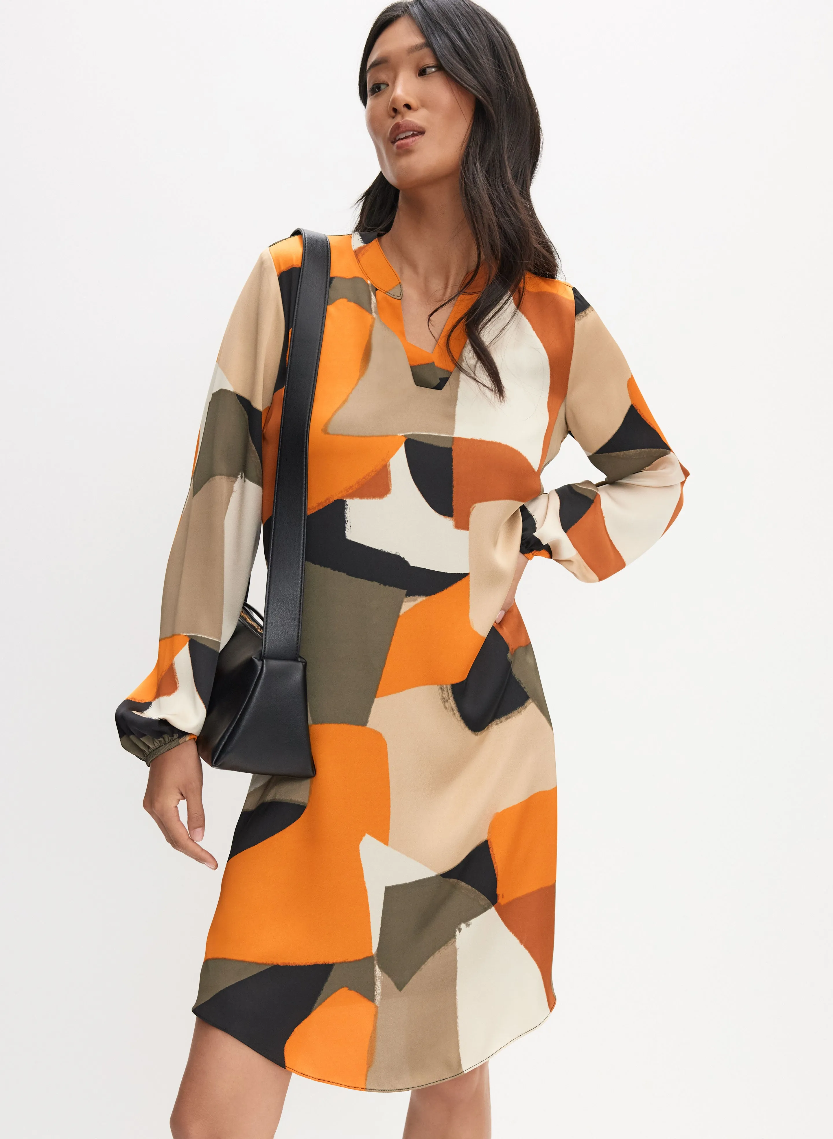 Joseph Ribkoff - Geometric Chiffon Dress sold by Melanie Lyne product image thumbnail 4