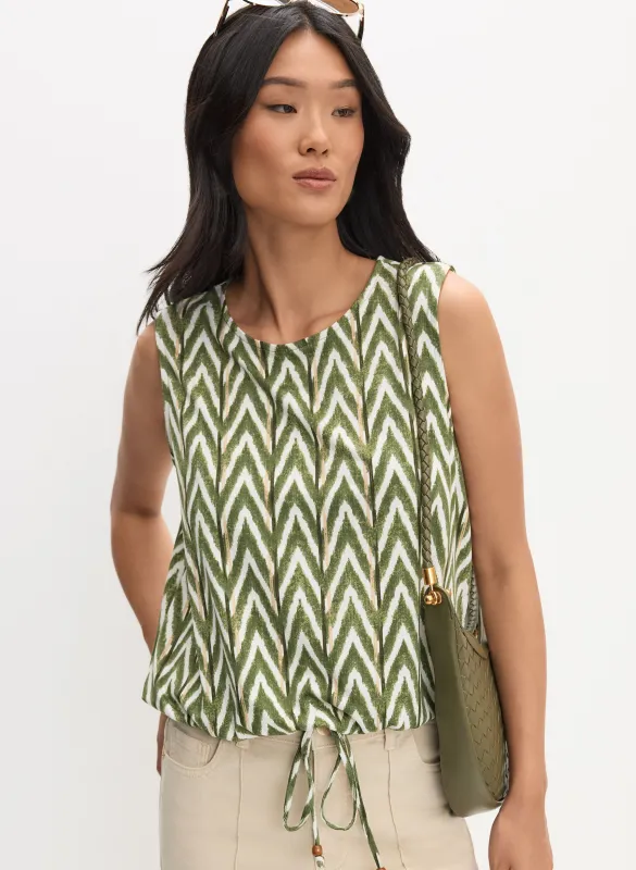 Sleeveless Geometric Top sold by Melanie Lyne